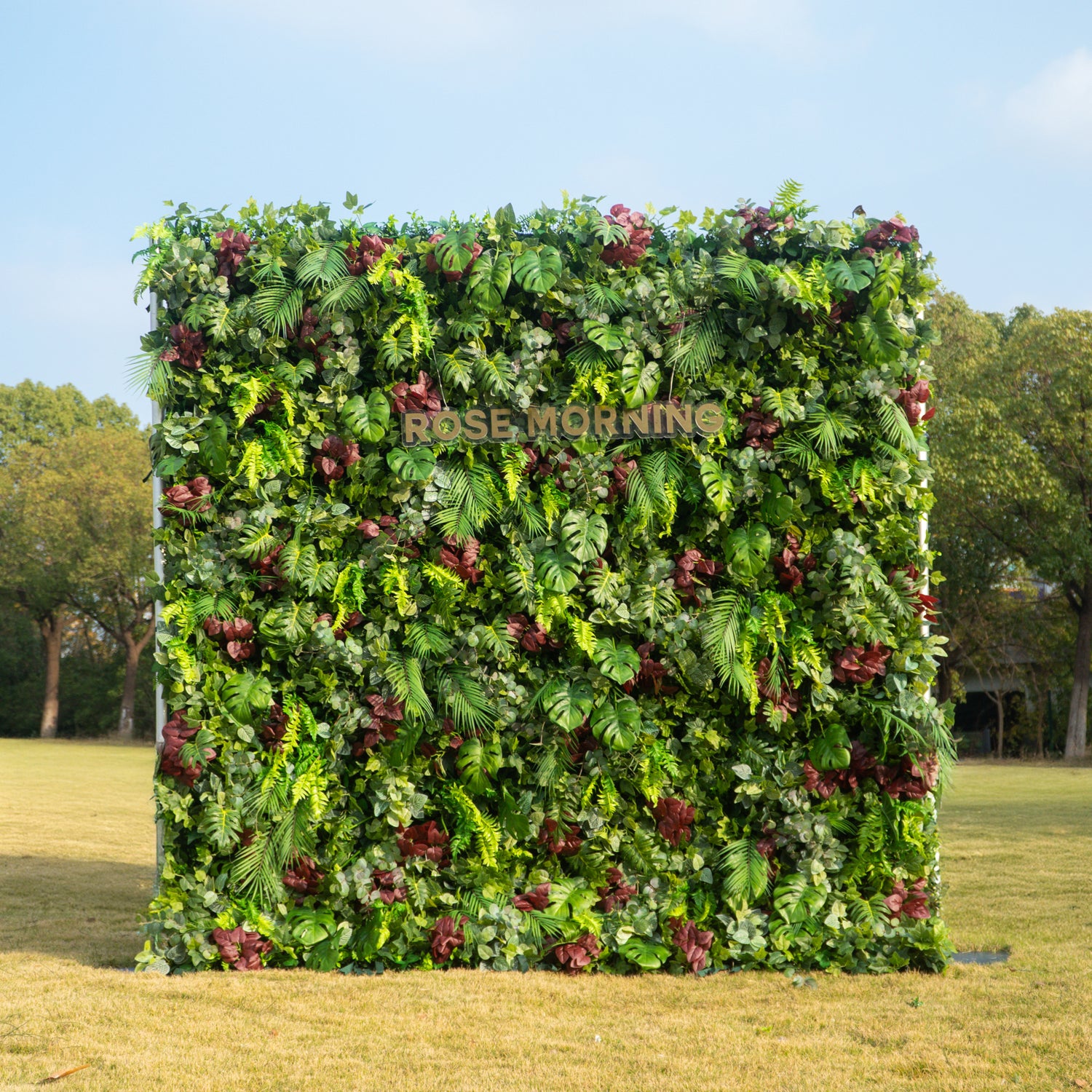 Filippa:4D Fabric Artificial rolling up curtain flower wall
