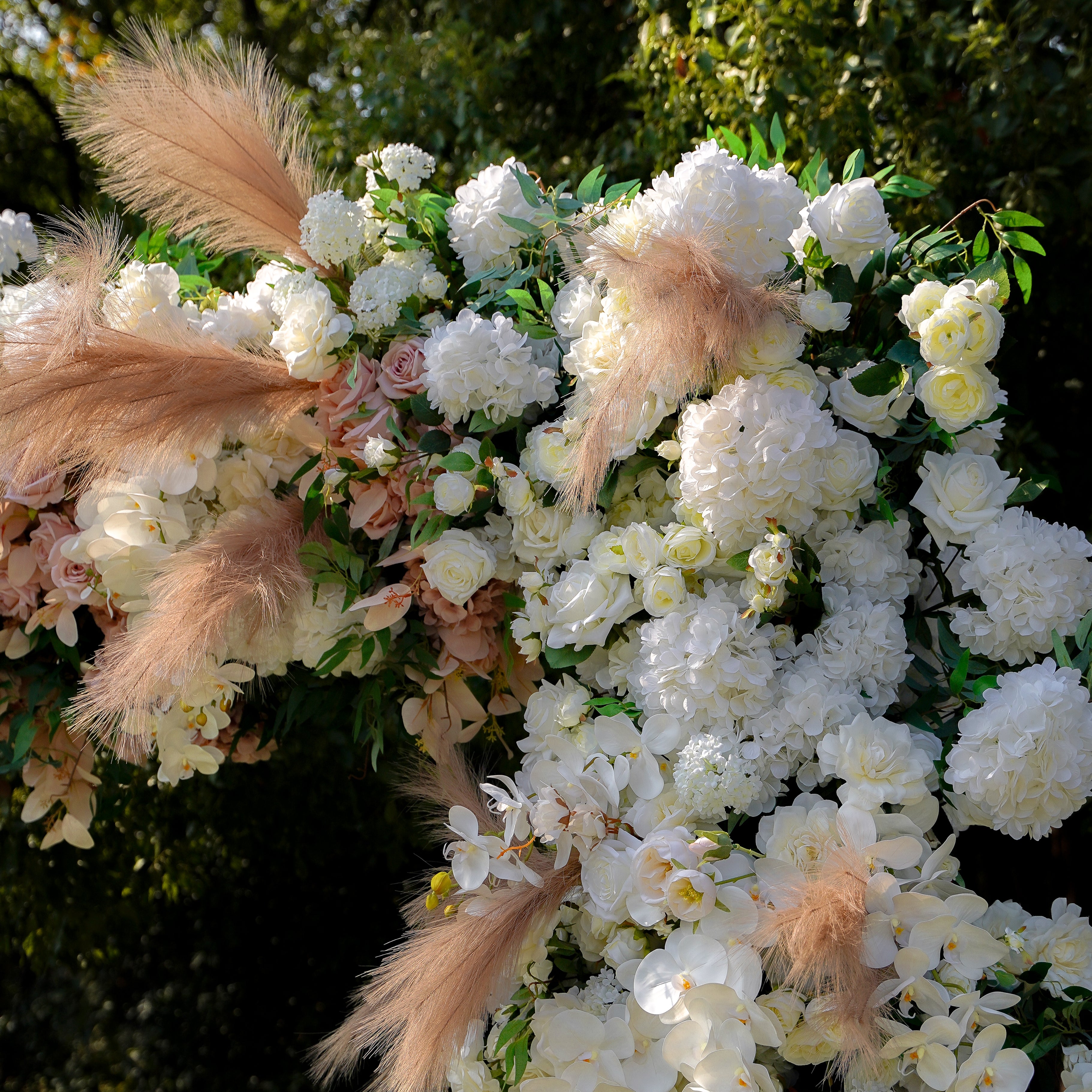 Jill Wedding Party Background Floral Arch Decoration Rose Morning