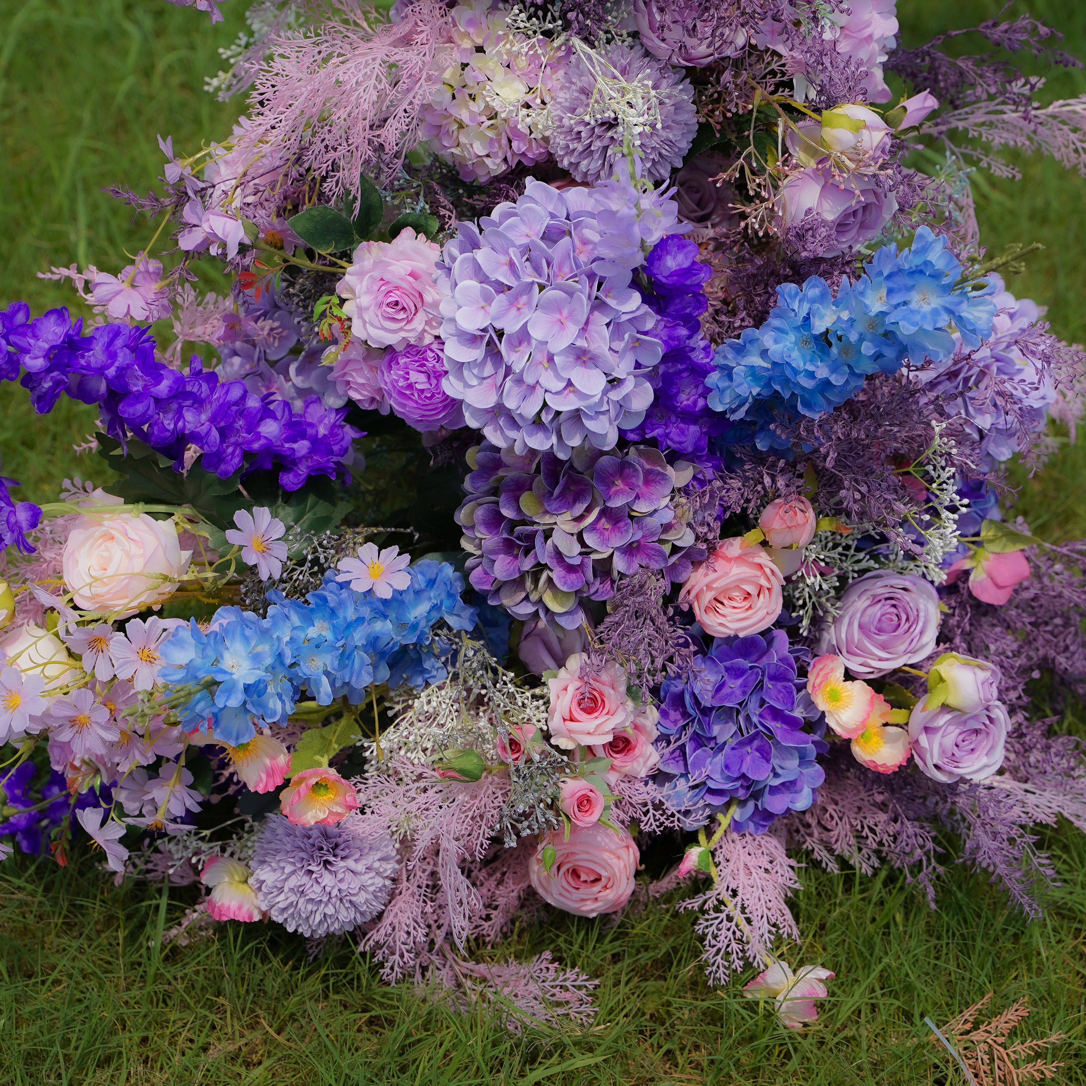 Future:2023 New Wedding Party Background Floral Arch Decoration Including Frame -R921 Rose Morning
