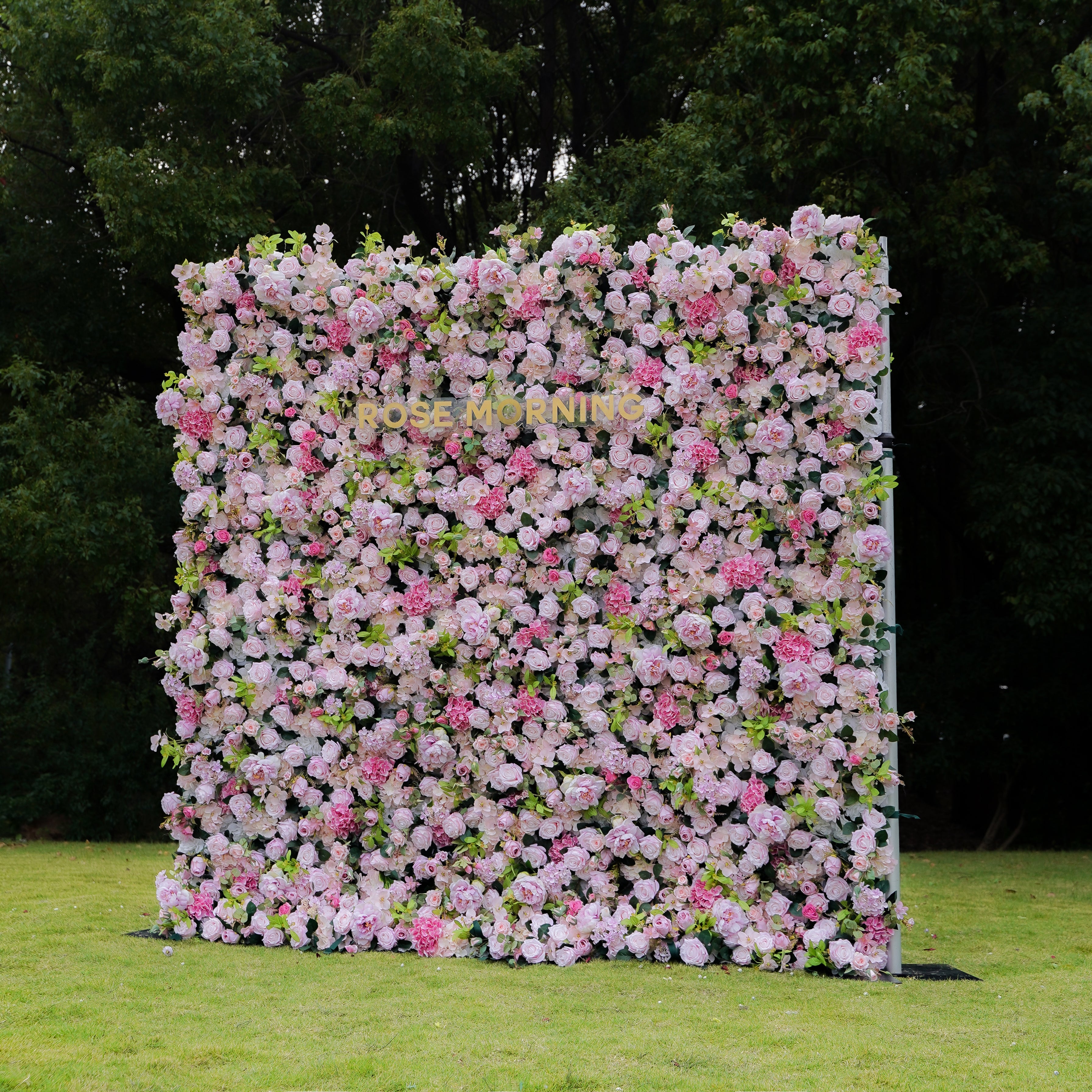 Georgia 5D 2023 New Fabric Artificial rolling up curtain flower wall Rose Morning