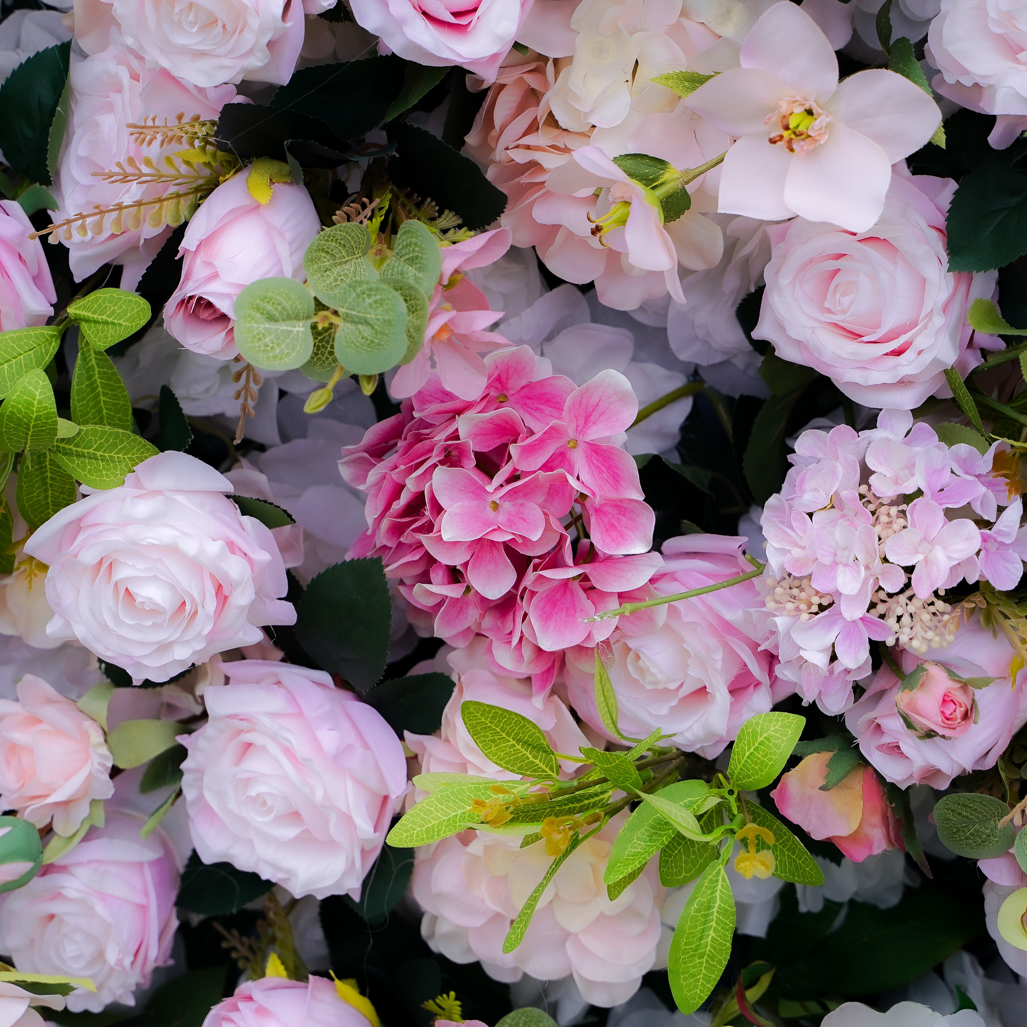 Georgia 5D 2023 New Fabric Artificial rolling up curtain flower wall Rose Morning