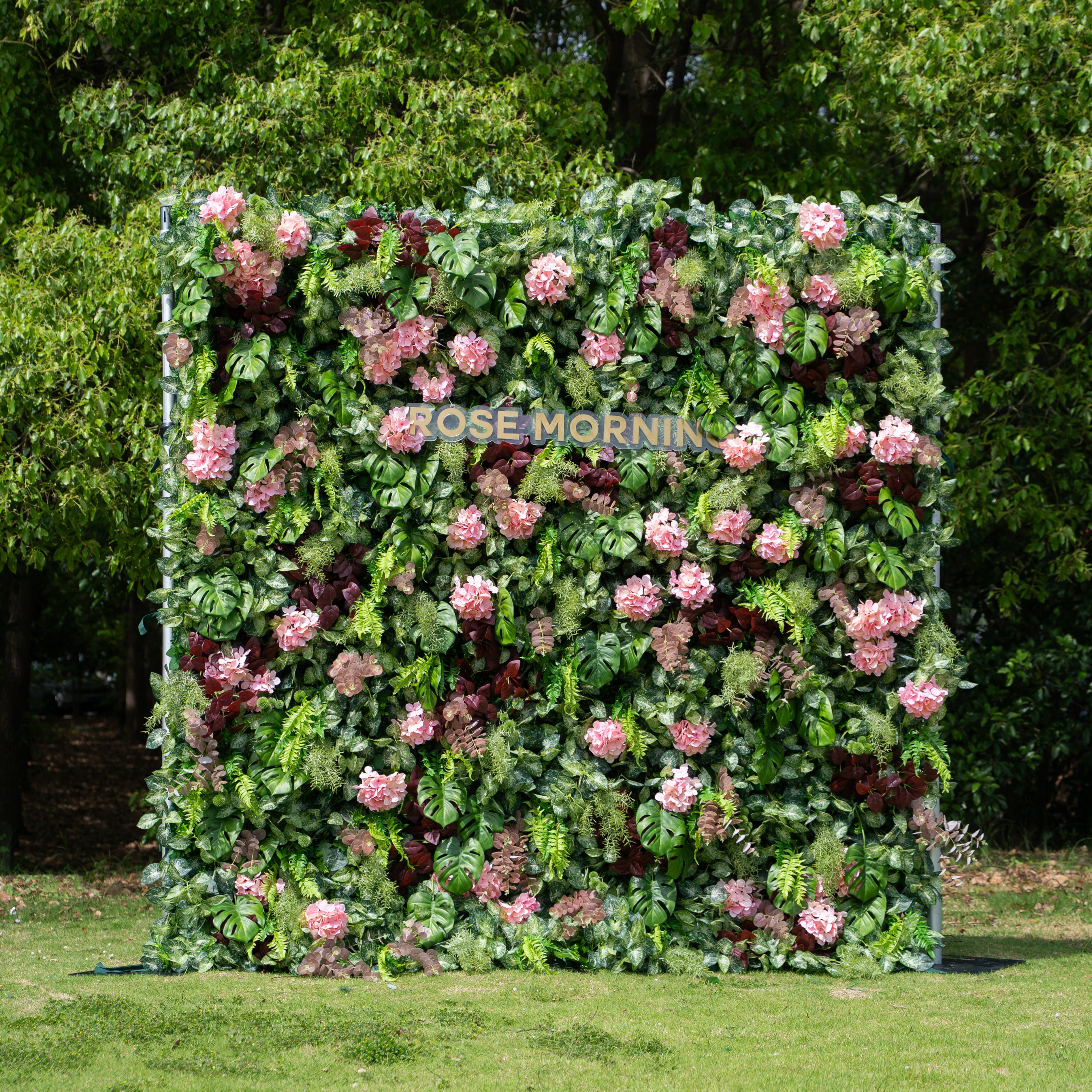Giuliana:4D Fabric Artificial rolling up curtain flower wall (Ready to ship-Only USA)
