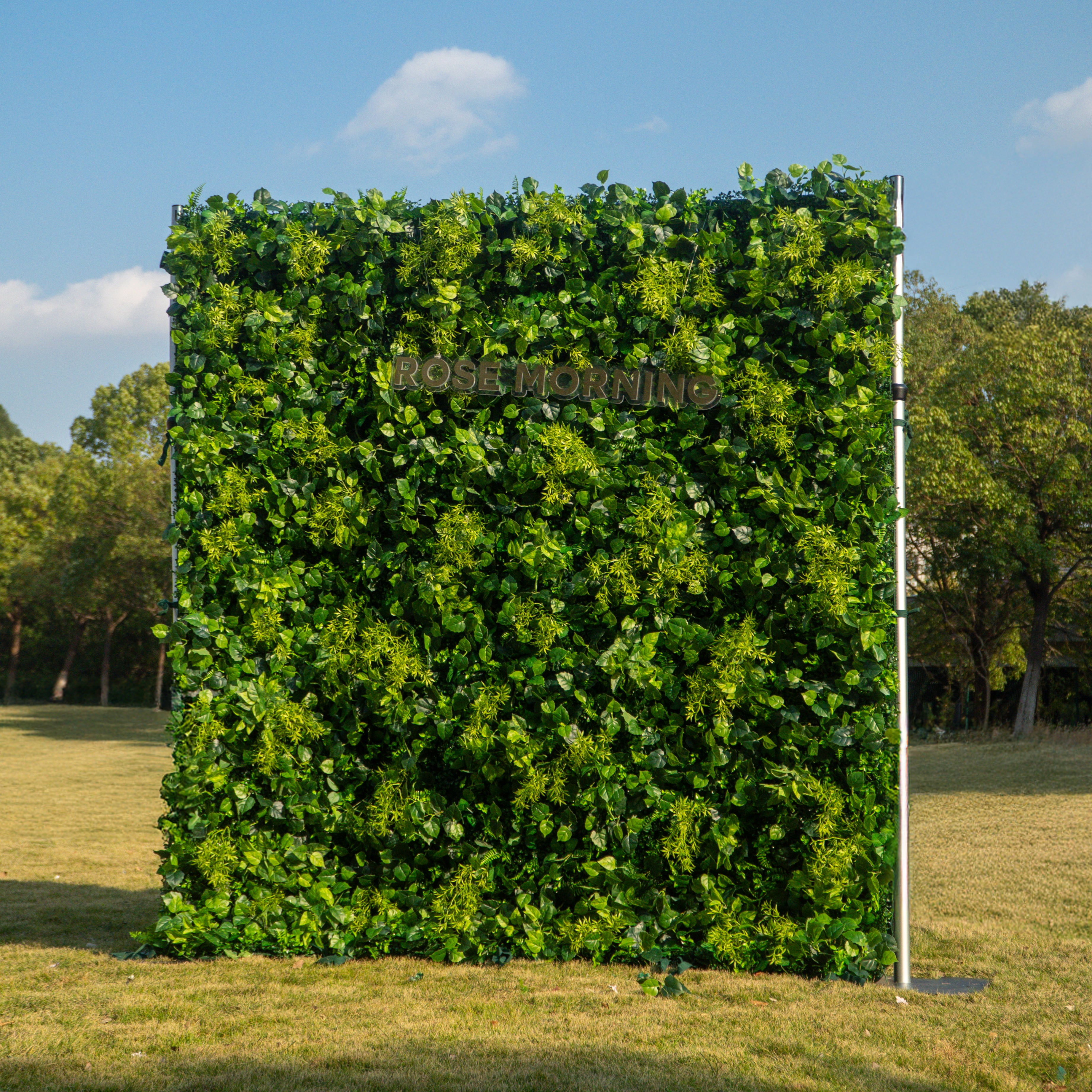 Greenery:3D Fabric Artificial rolling up curtain flower wall