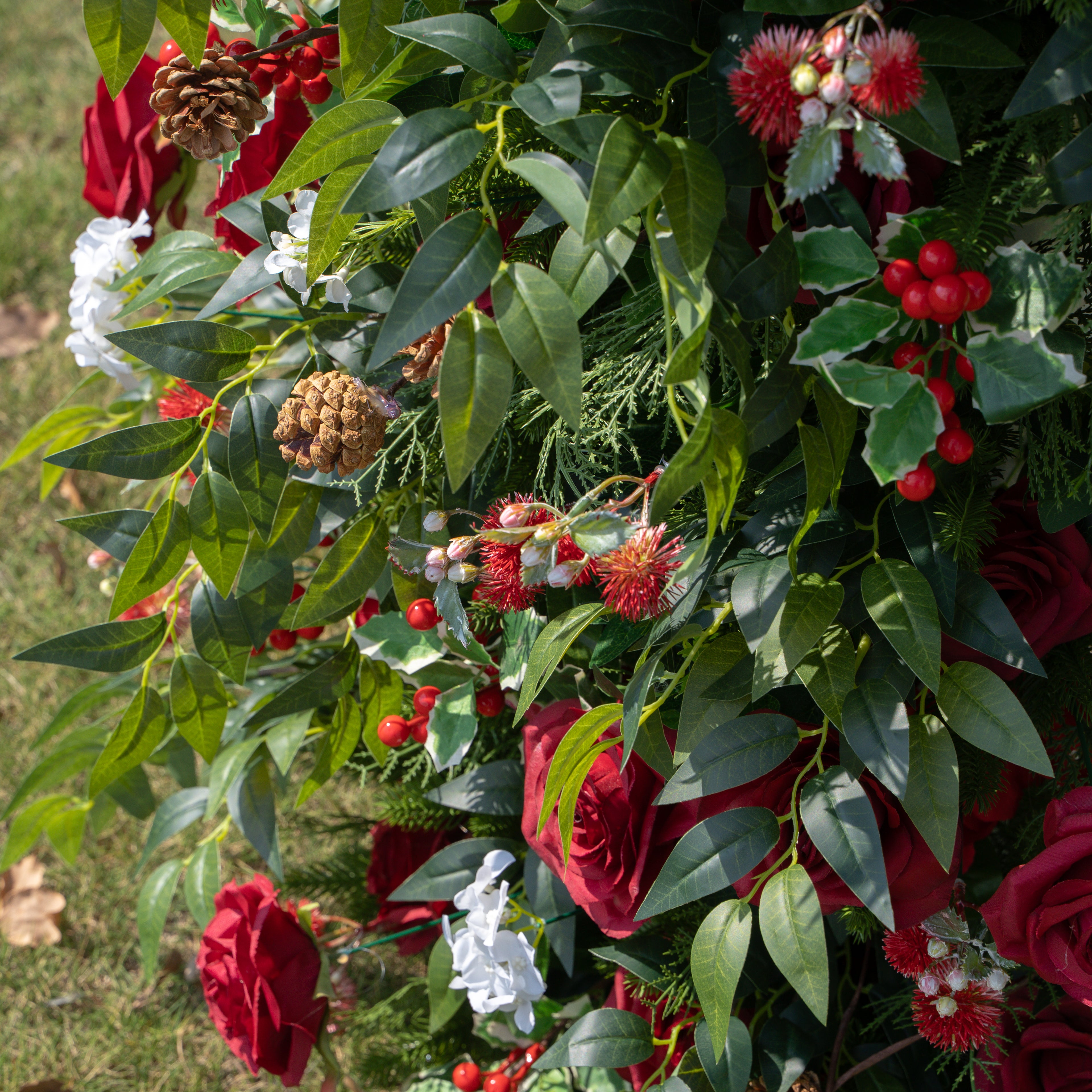 Haha:Wedding Party Background Floral Arch Decoration (Including Frame)