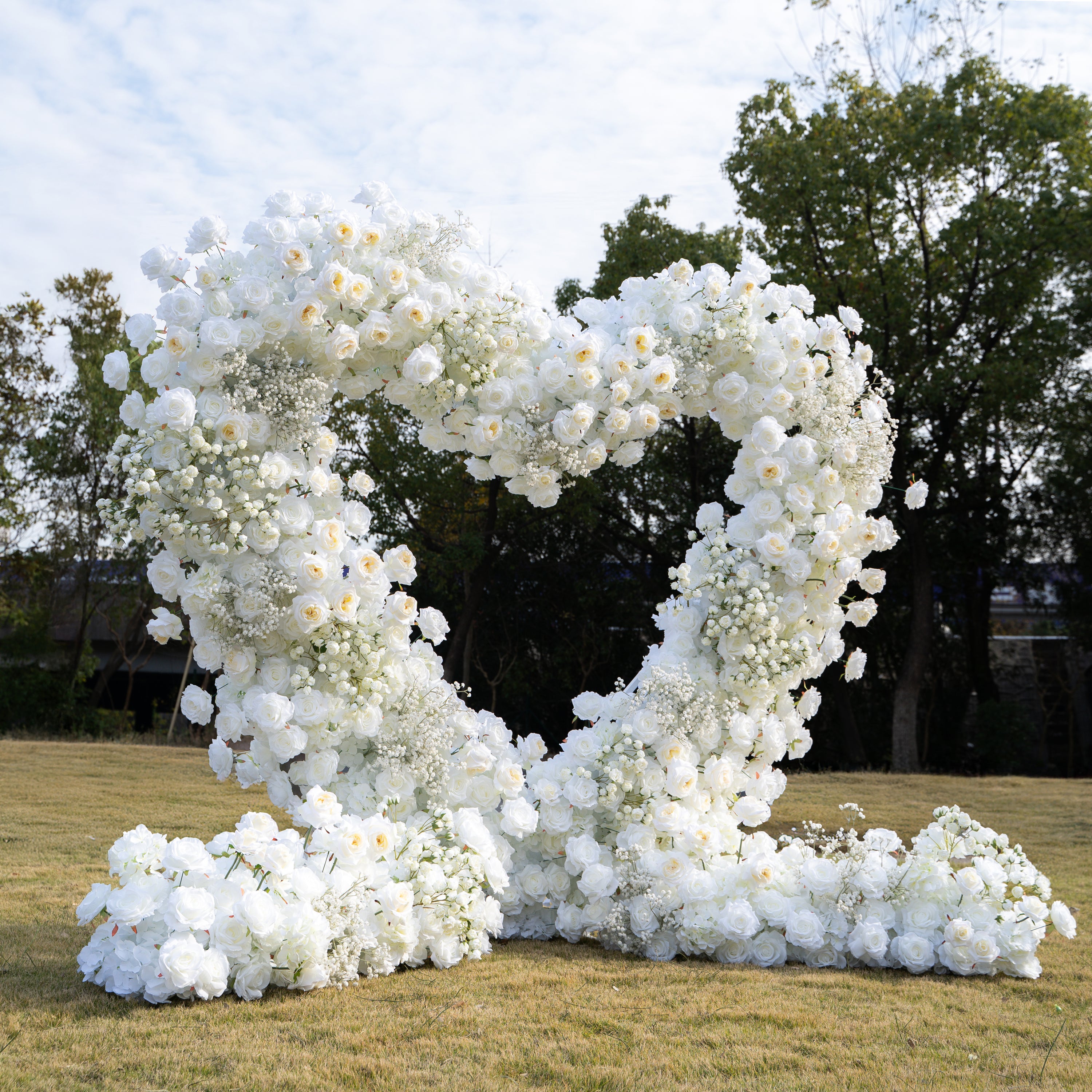 New Heart 2025:Wedding Party Background Floral Arch Decoration (Including Frame)