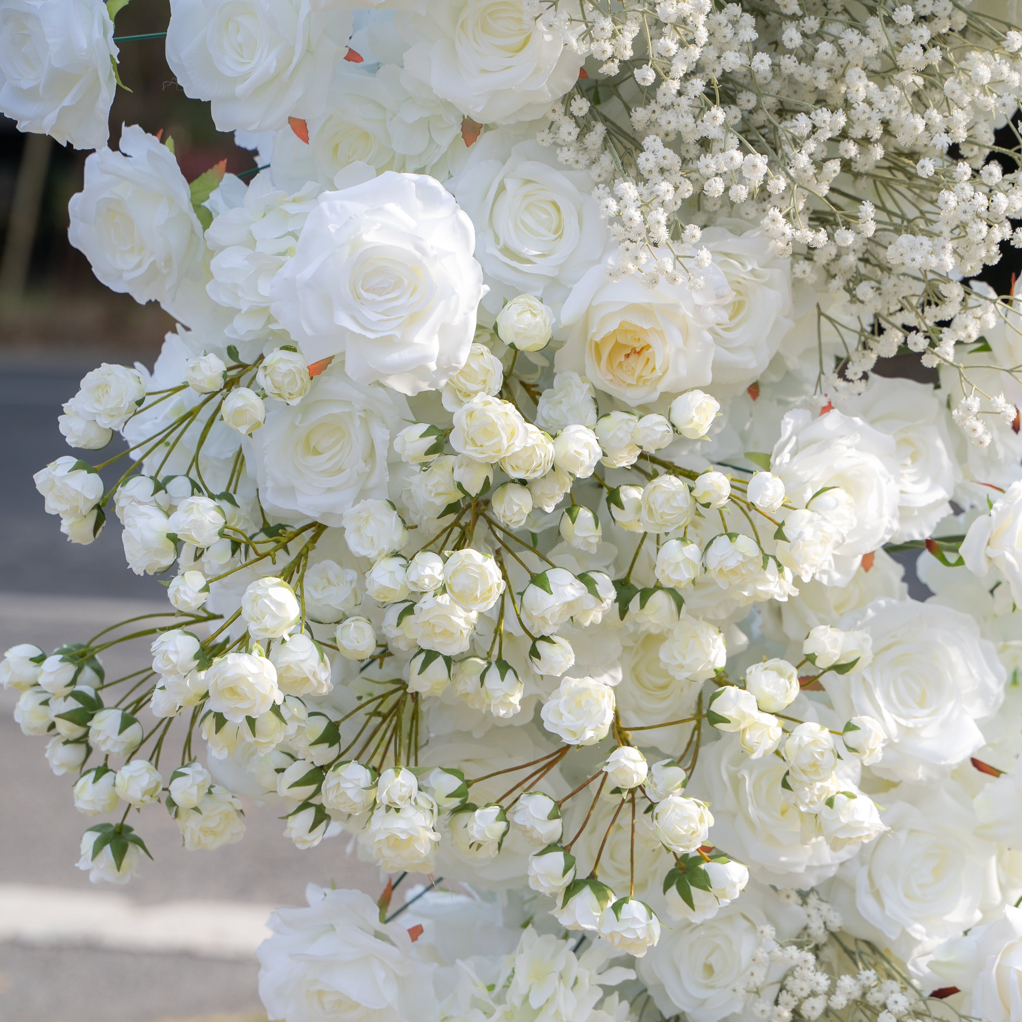 New Heart 2025:Wedding Party Background Floral Arch Decoration (Including Frame)