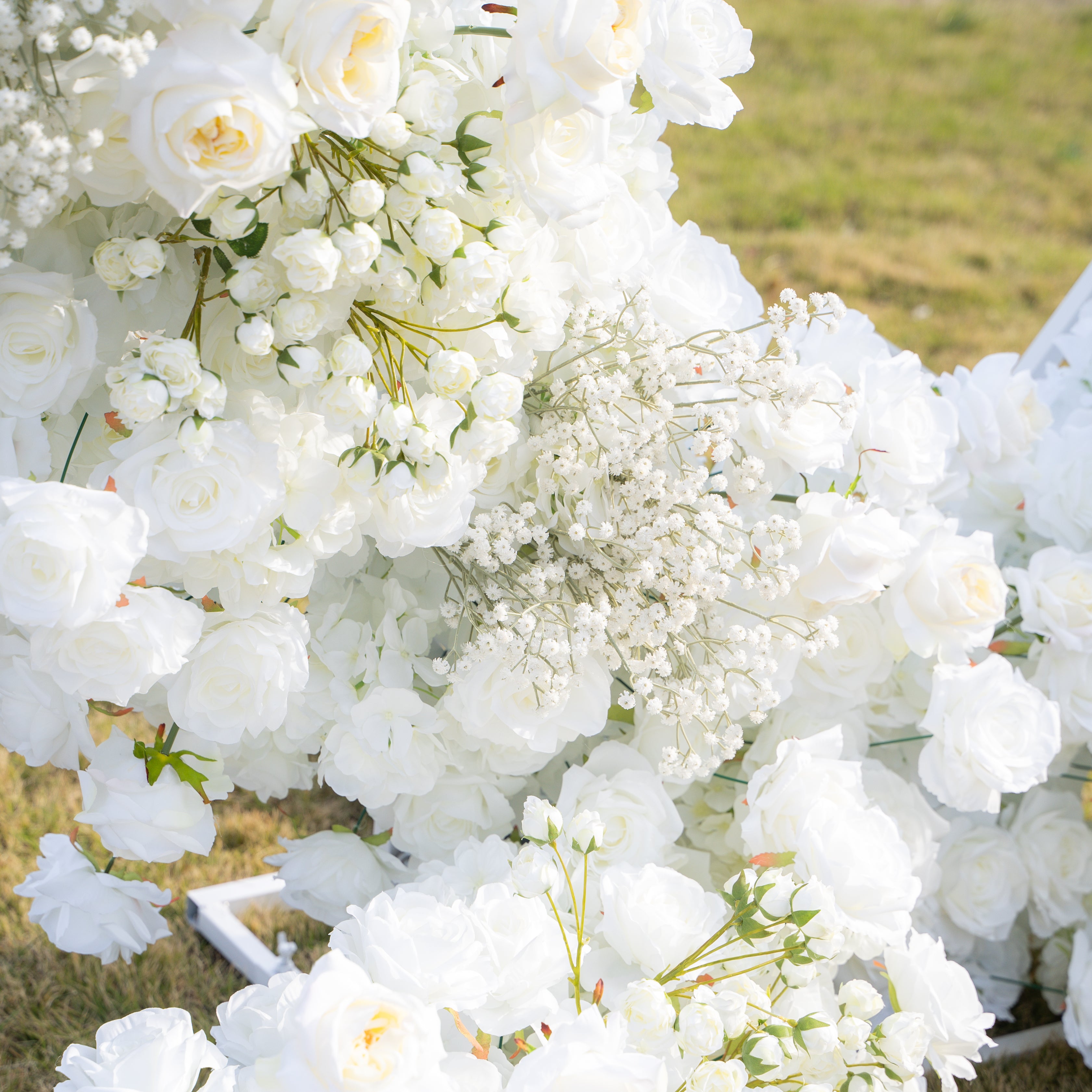 New Heart 2025:Wedding Party Background Floral Arch Decoration (Including Frame)