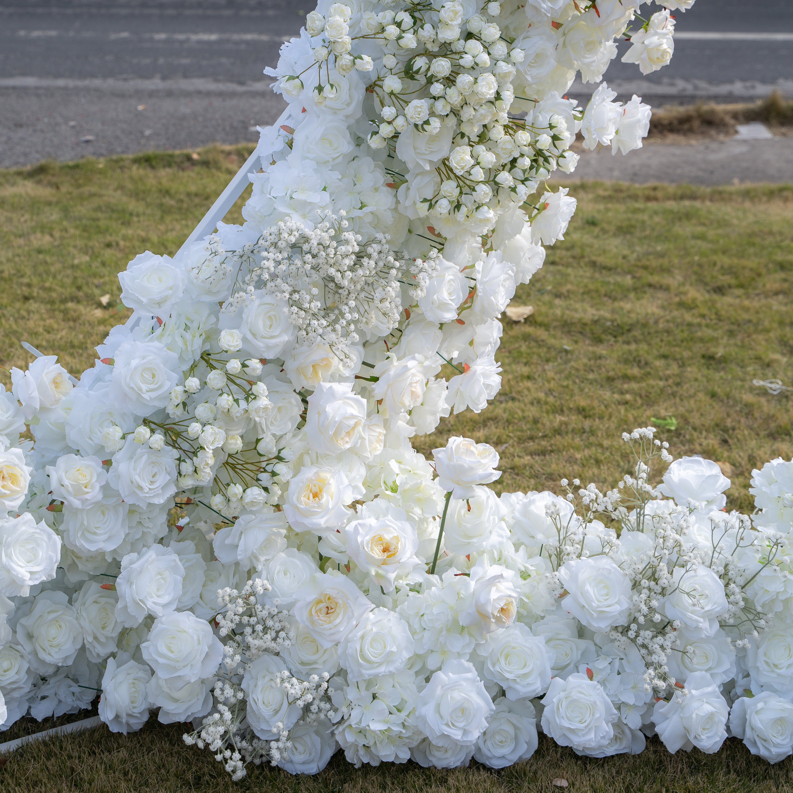 New Heart 2025:Wedding Party Background Floral Arch Decoration (Including Frame)