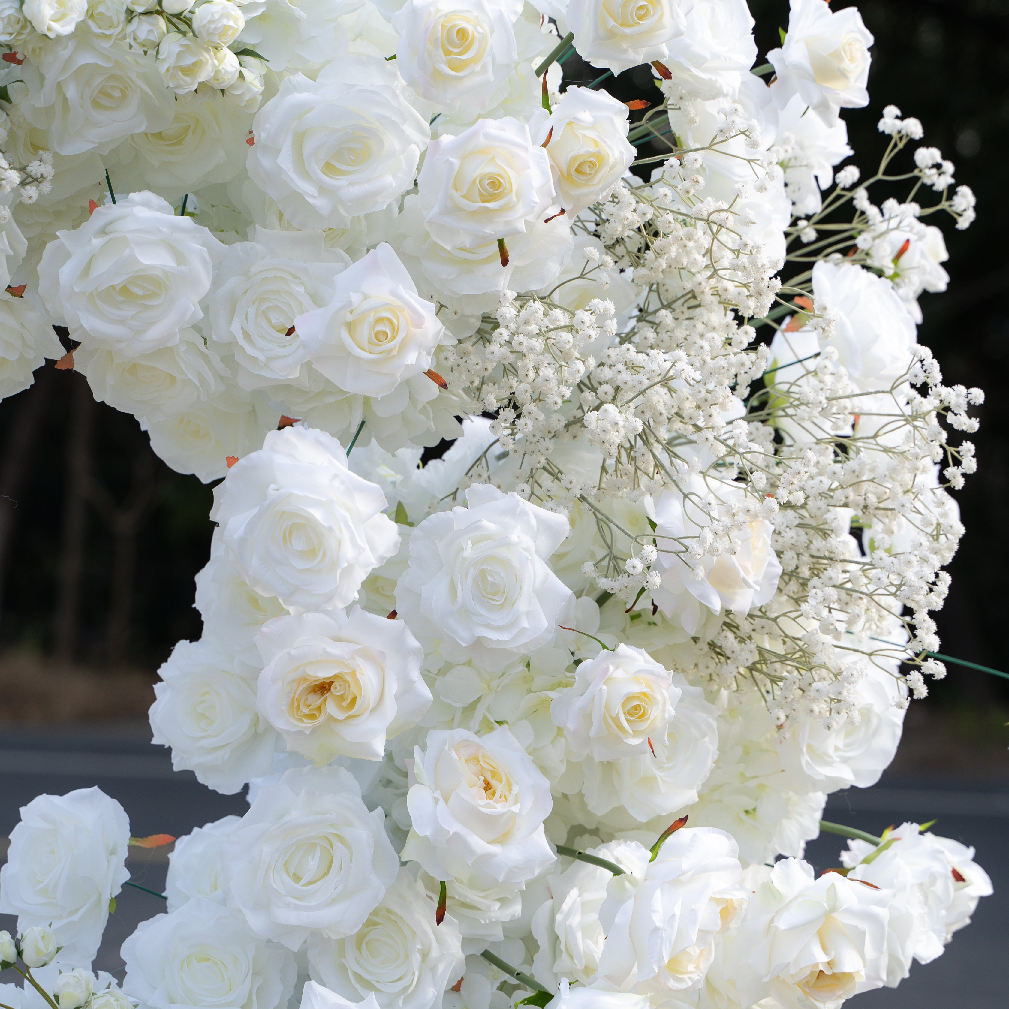 New Heart 2025:Wedding Party Background Floral Arch Decoration (Including Frame)