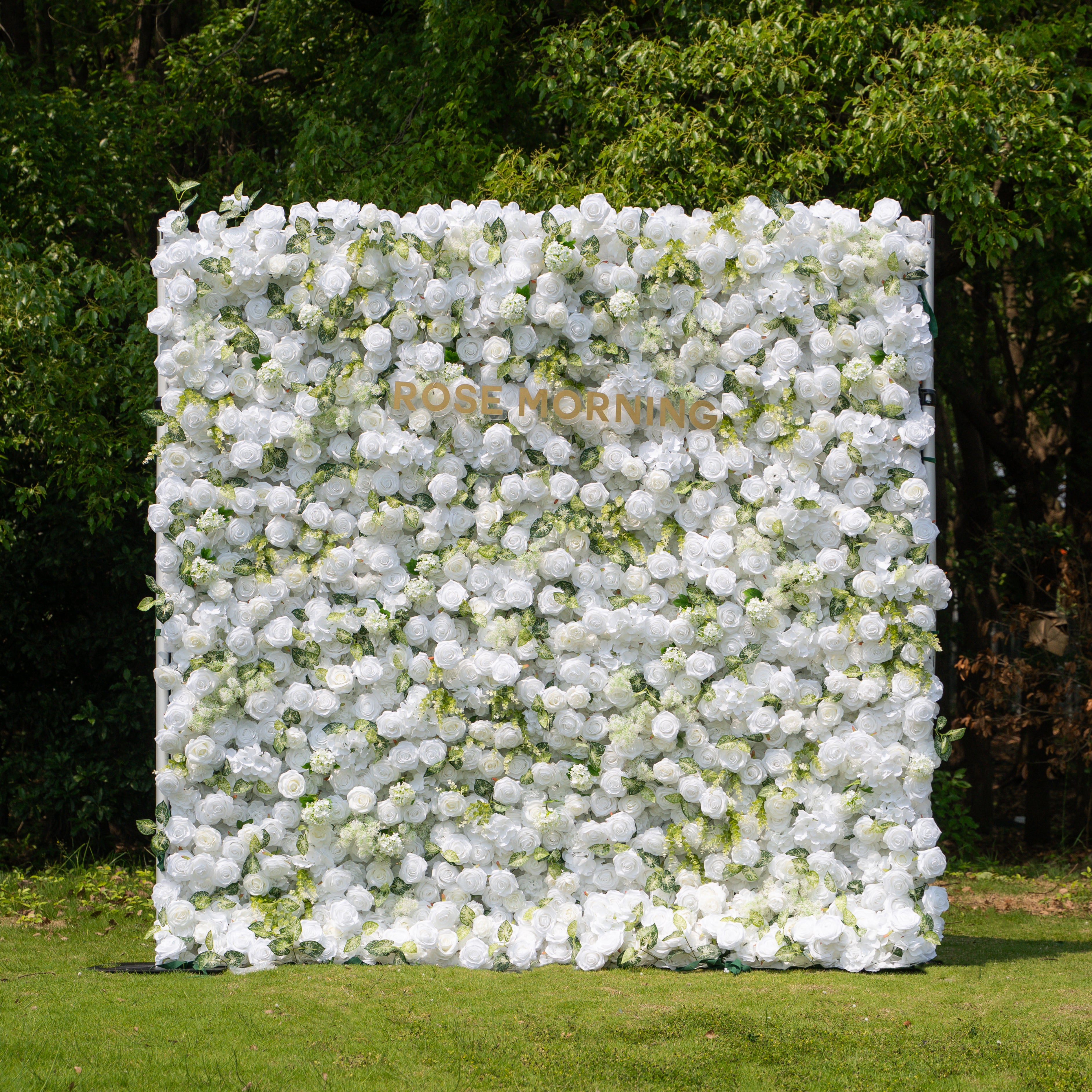 Icing :3D Fabric Artificial rolling up curtain flower wall (Ready to ship)