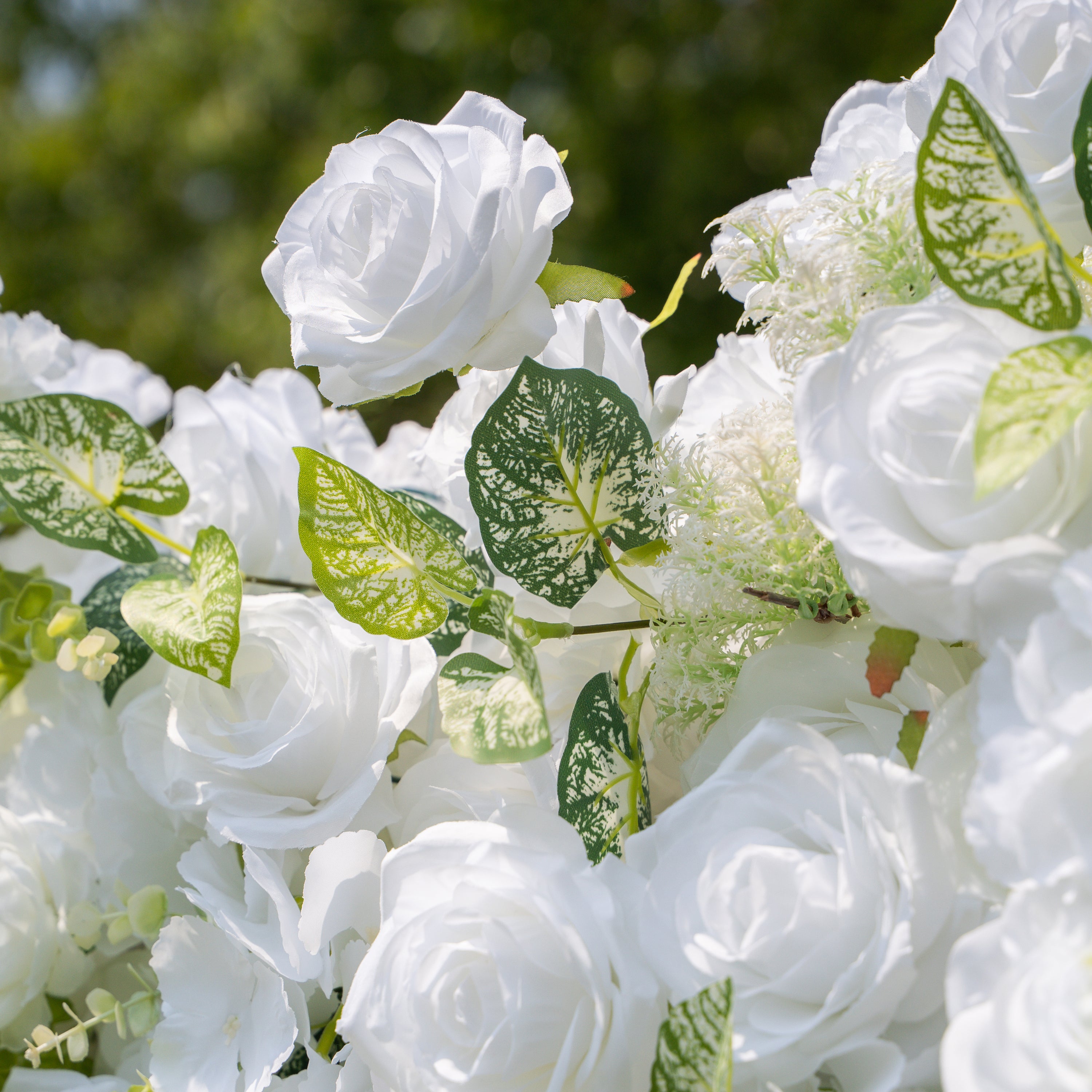 Icing :3D Fabric Artificial rolling up curtain flower wall