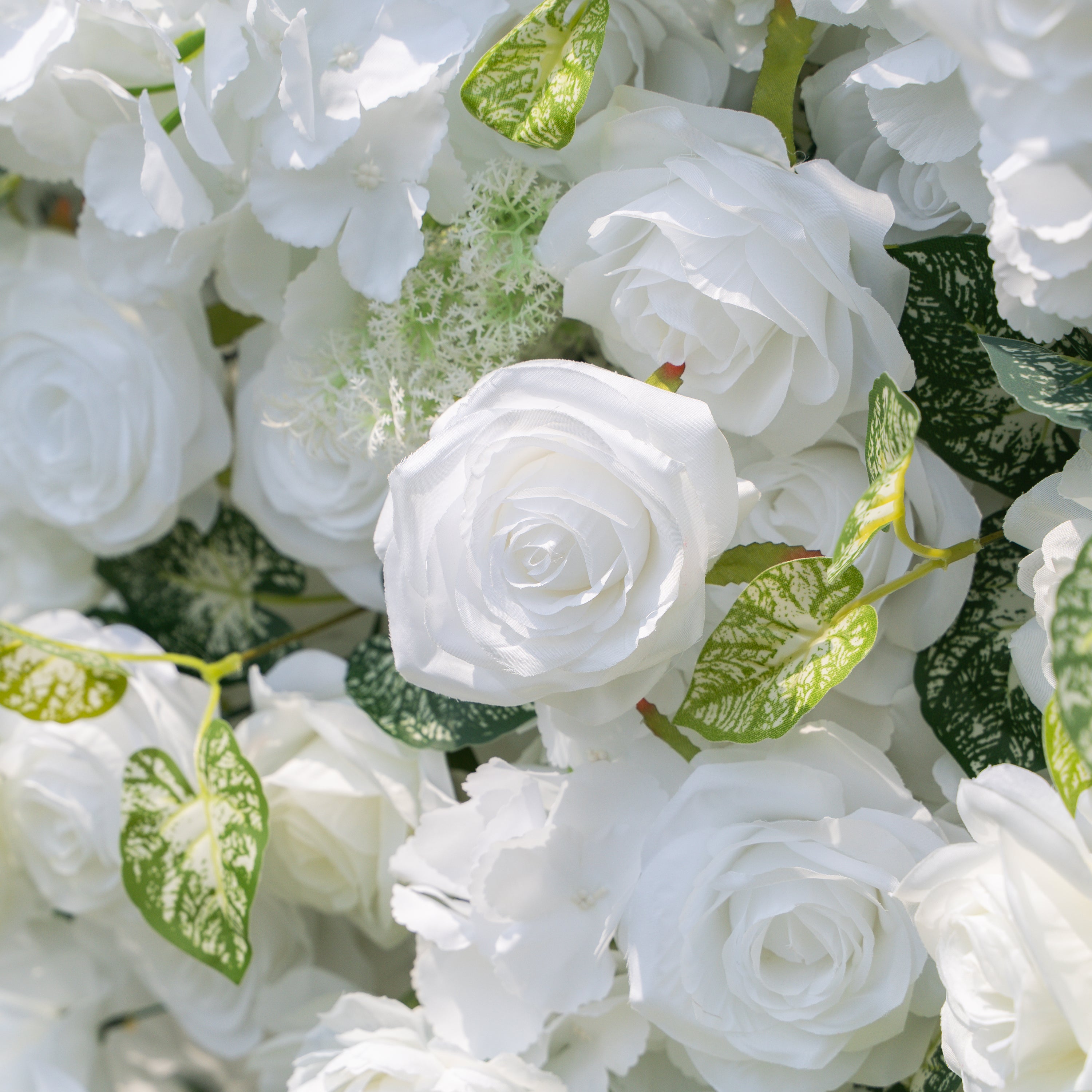 Icing :3D Fabric Artificial rolling up curtain flower wall