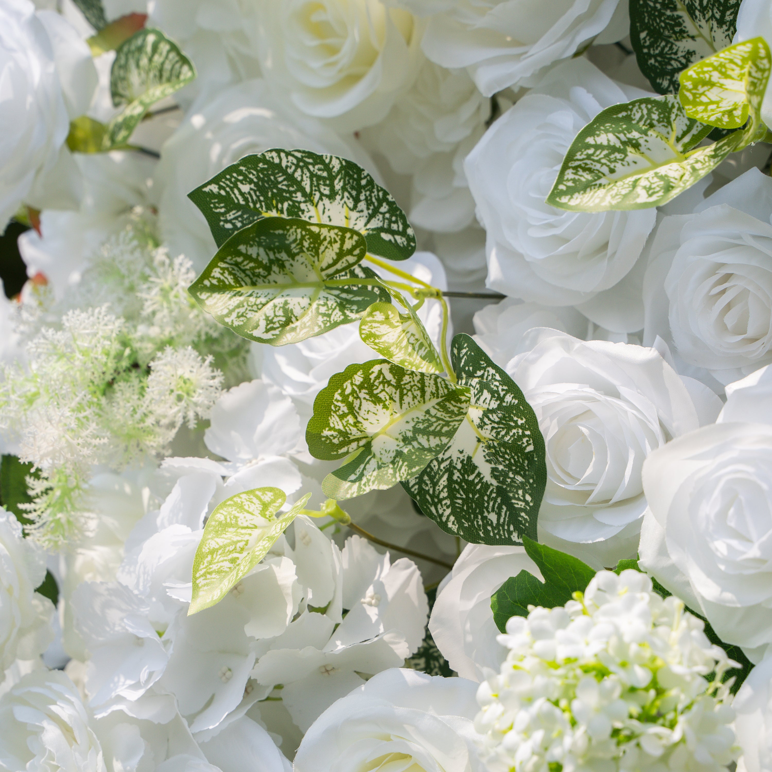 Icing :3D Fabric Artificial rolling up curtain flower wall