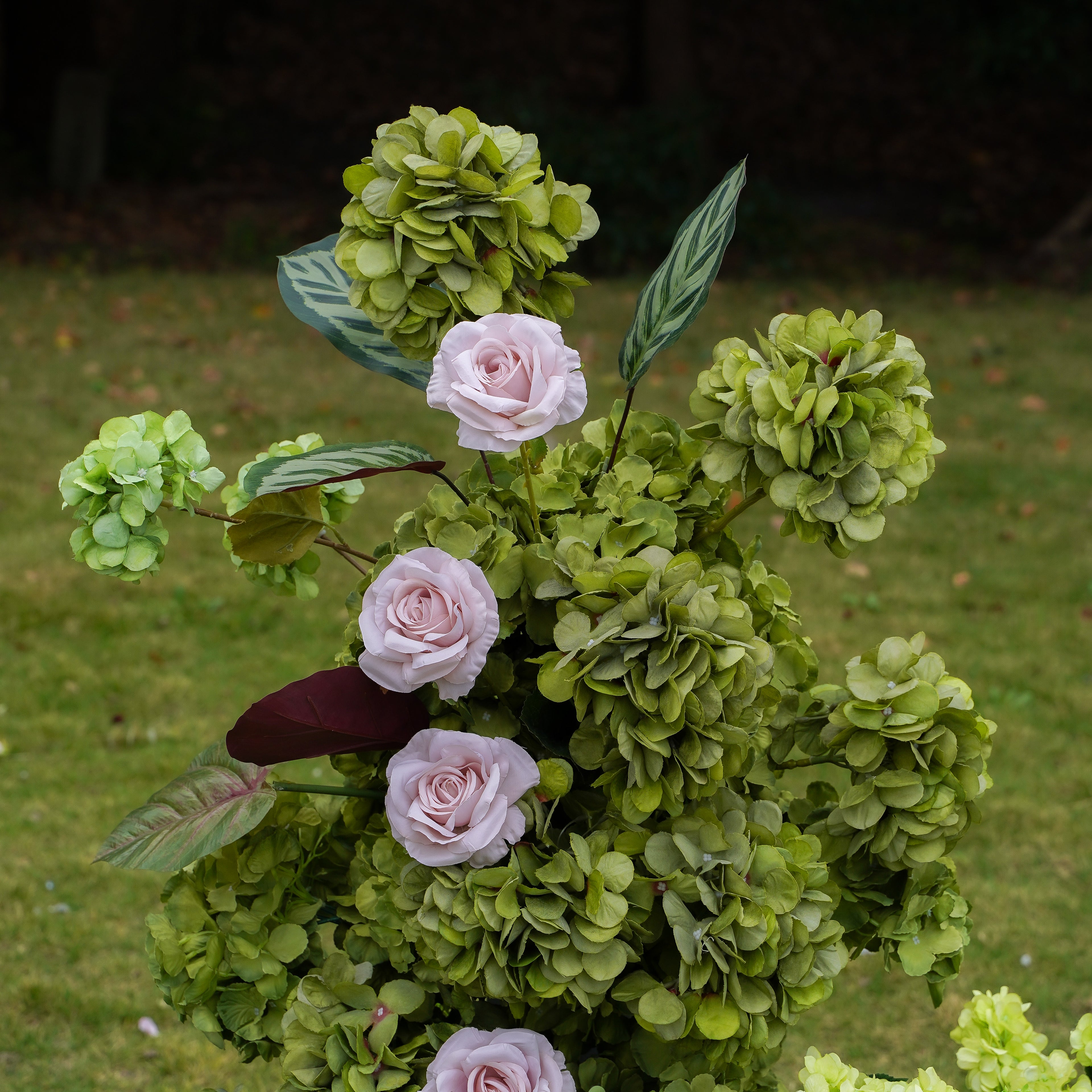 Ida 2023 New Wedding Party Background Floral Arch Decoration Rose Morning
