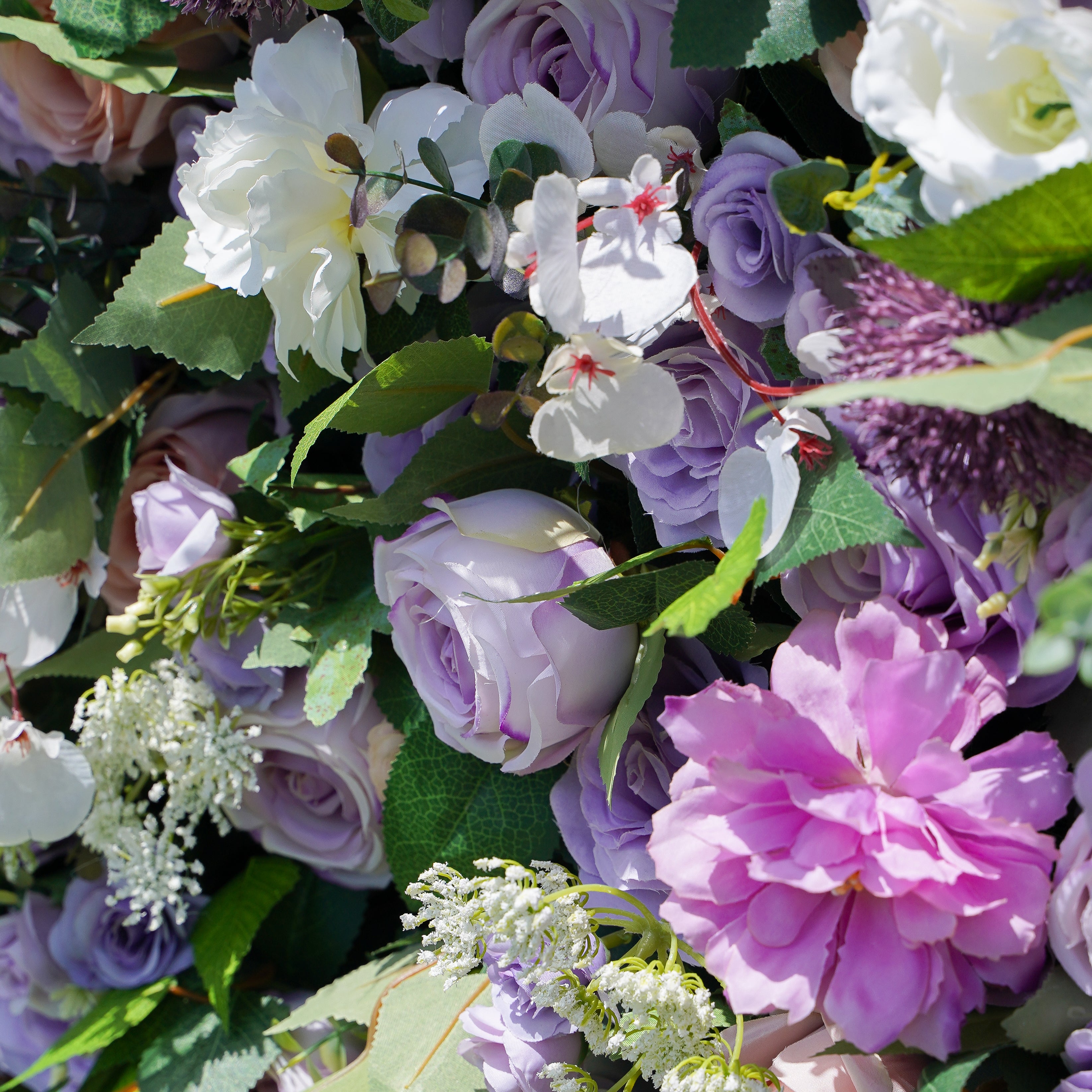 Isabella:5D 2023 New Fabric Artificial Flower Wall Rolling Up Curtain Flower Wall-R137 Rose Morning