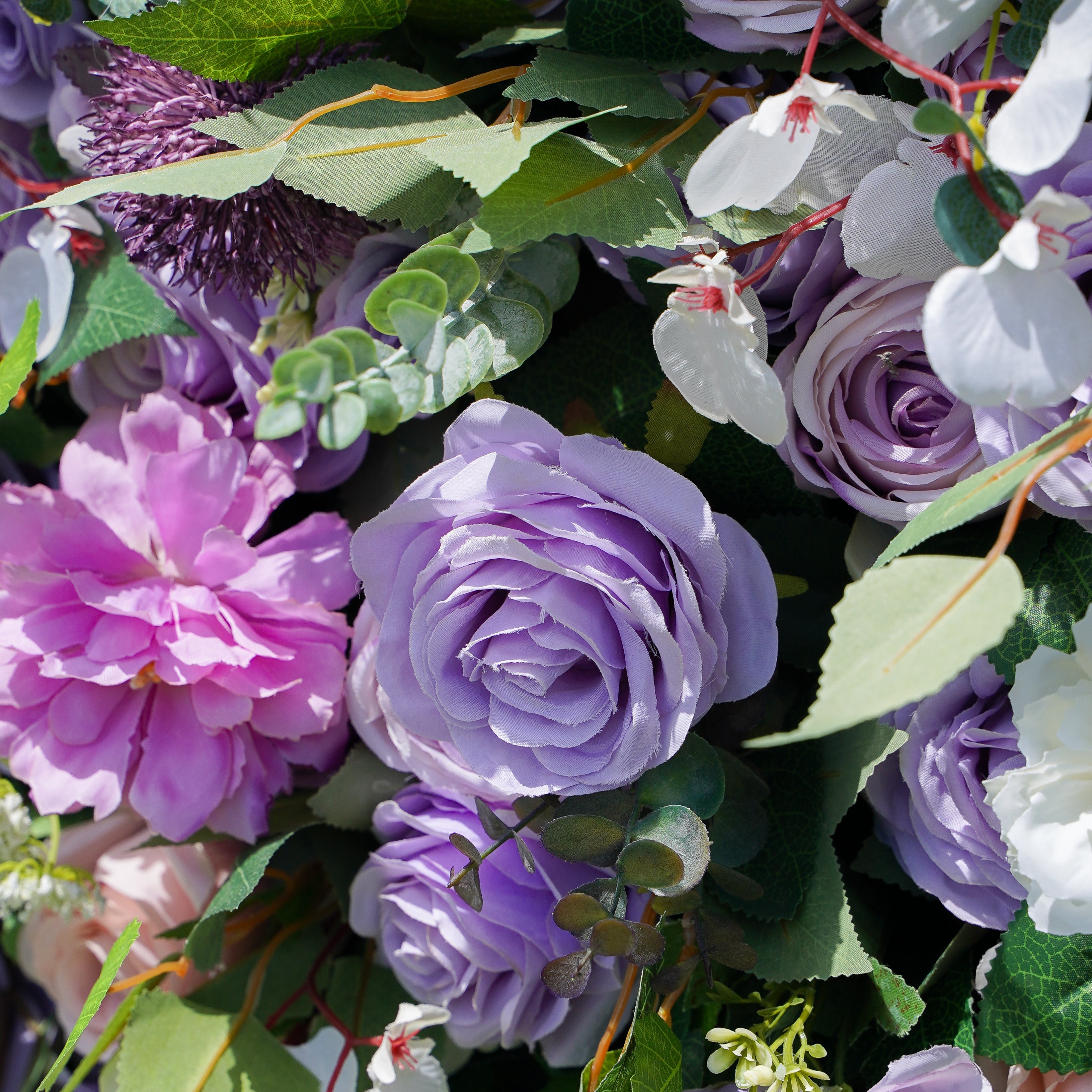 Isabella:5D 2023 New Fabric Artificial Flower Wall Rolling Up Curtain Flower Wall-R137 Rose Morning
