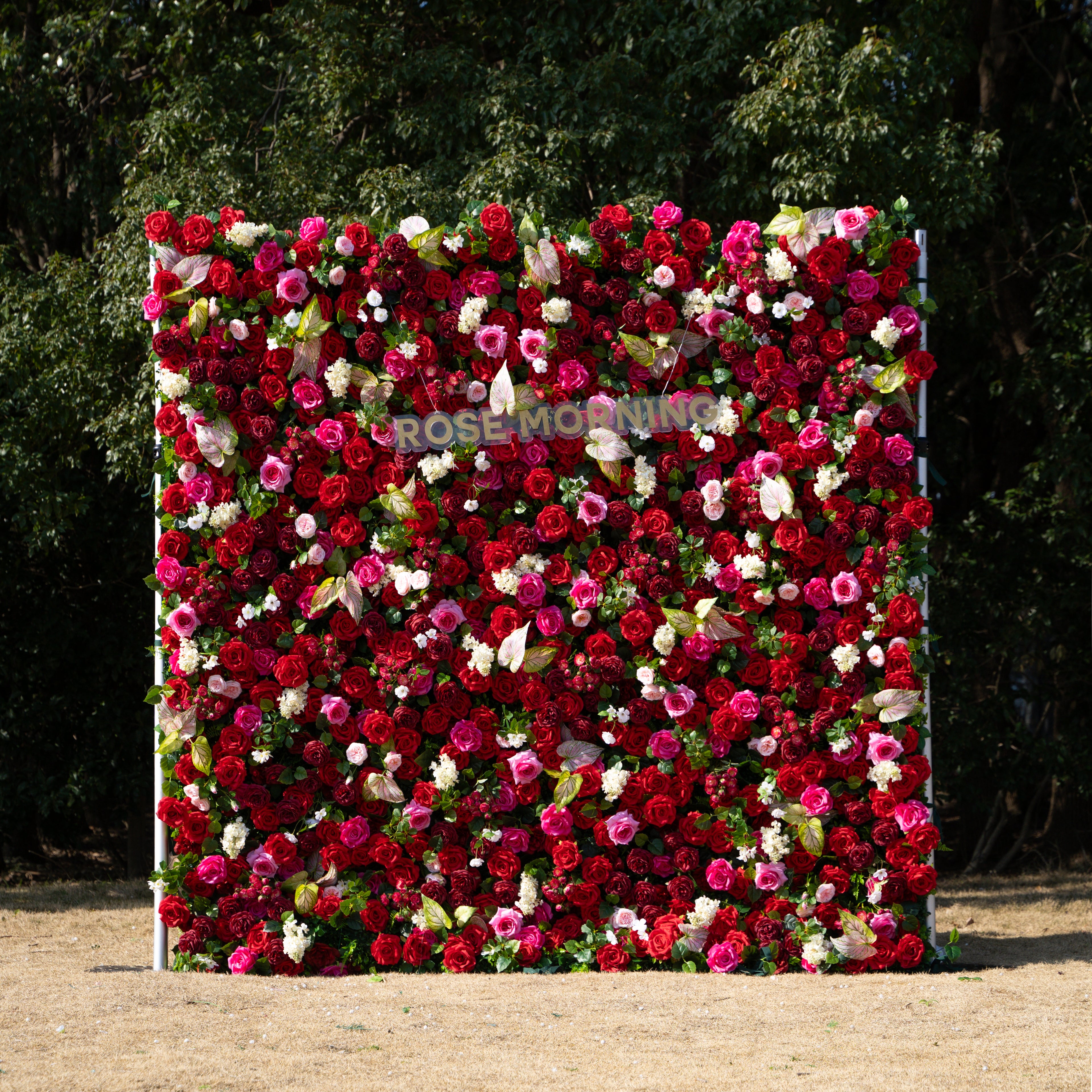 Jody :5D Fabric Artificial rolling up curtain flower wall