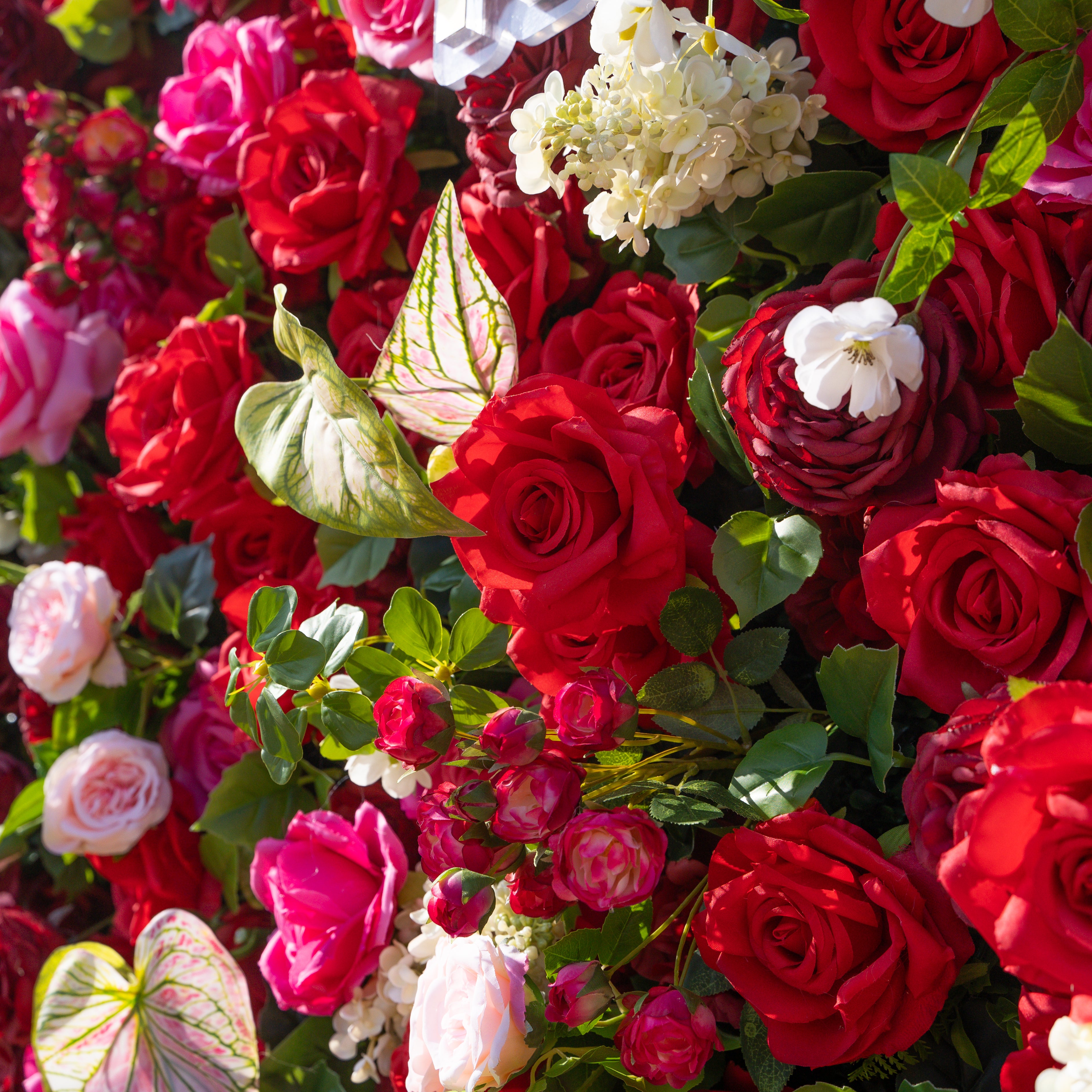 Jody :5D Fabric Artificial rolling up curtain flower wall
