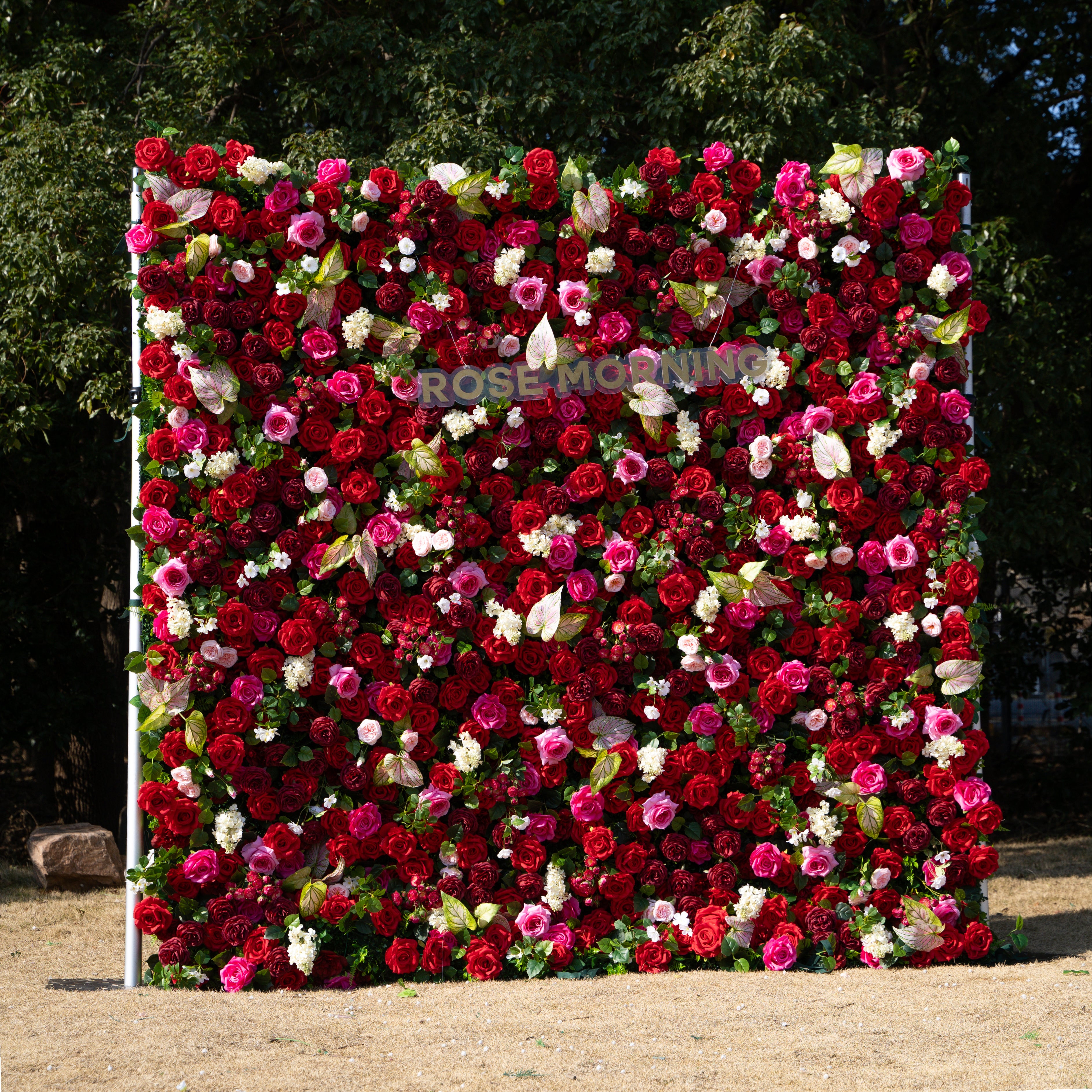 Jody :5D Fabric Artificial rolling up curtain flower wall
