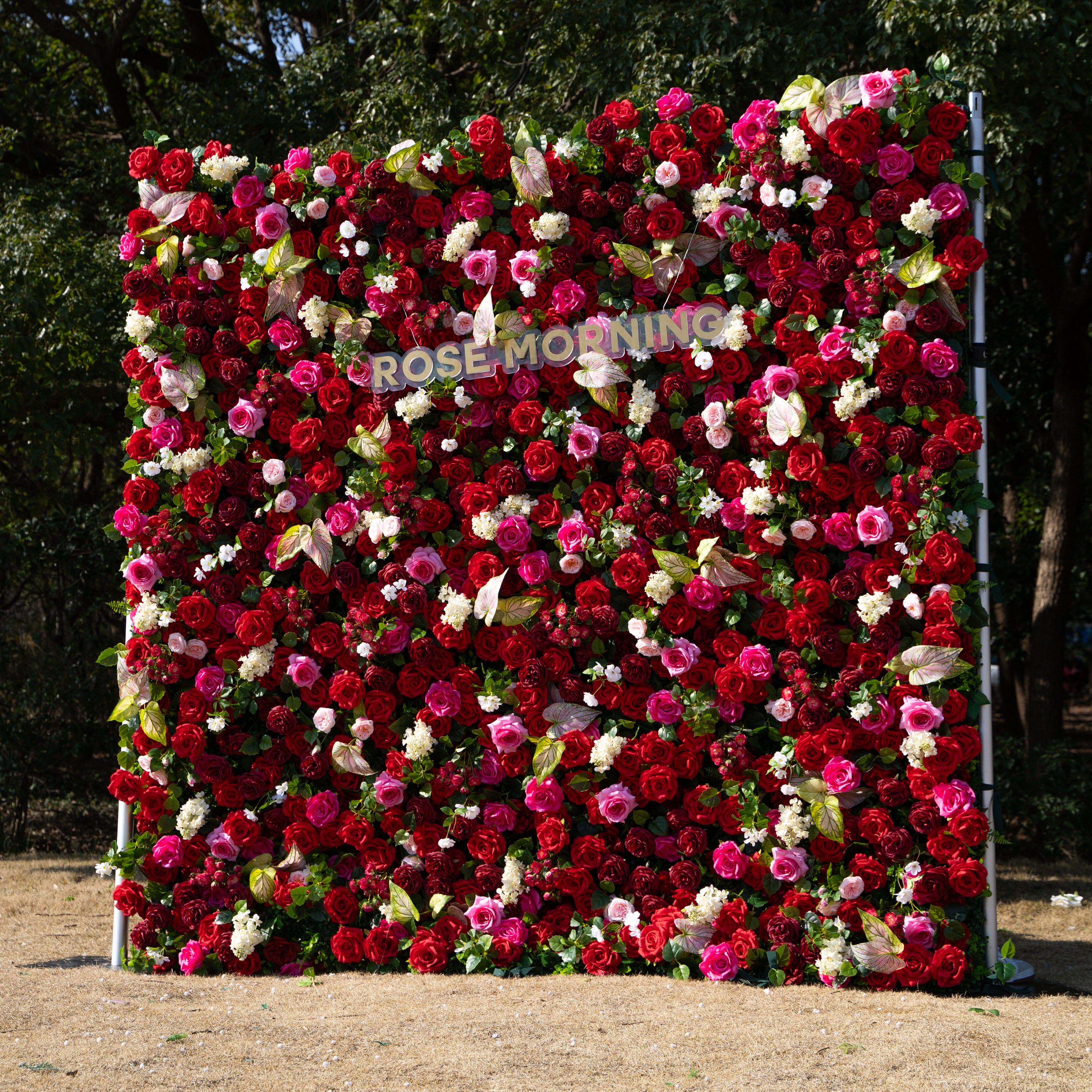 Jody :5D Fabric Artificial rolling up curtain flower wall