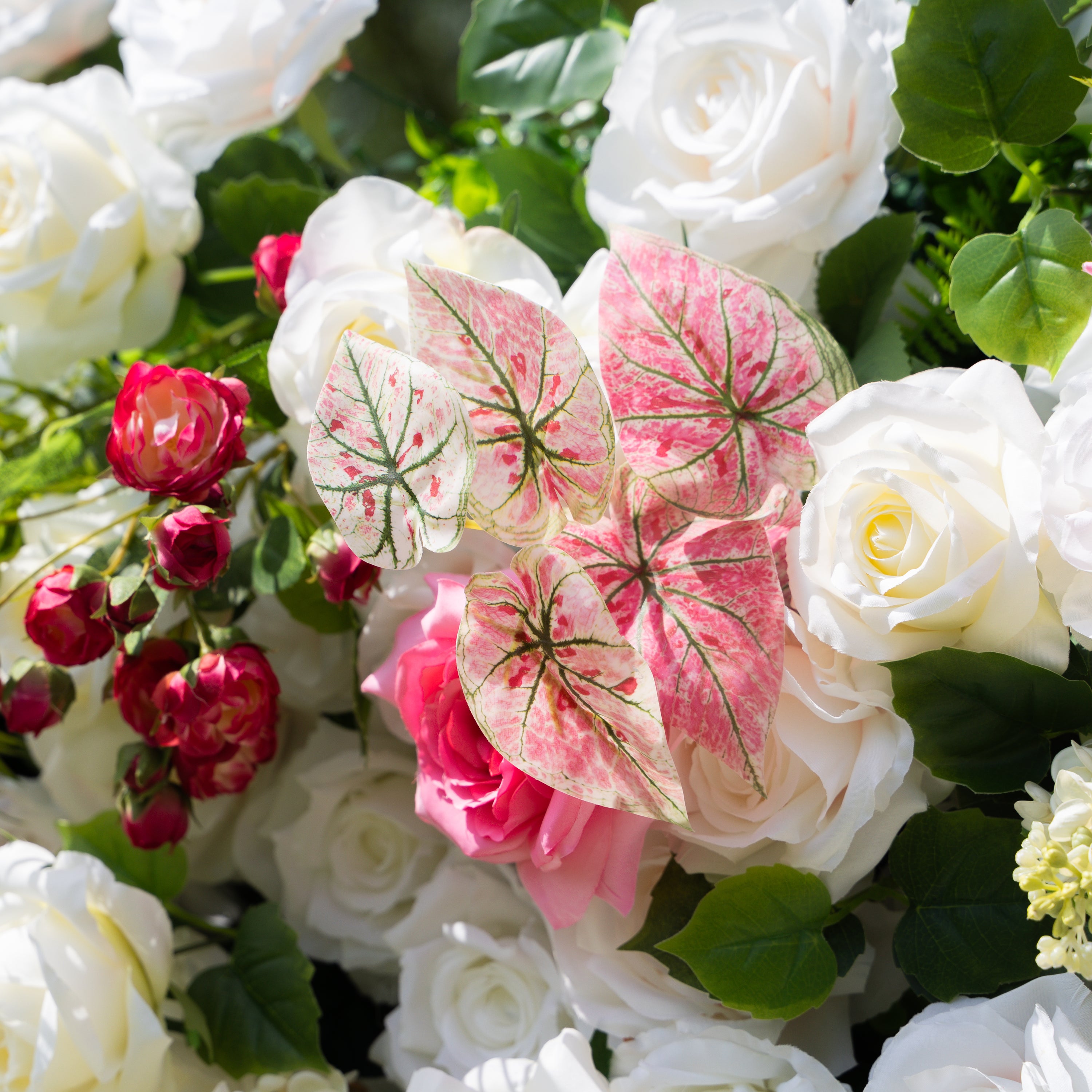 Juana:5D Fabric Artificial rolling up curtain flower wall