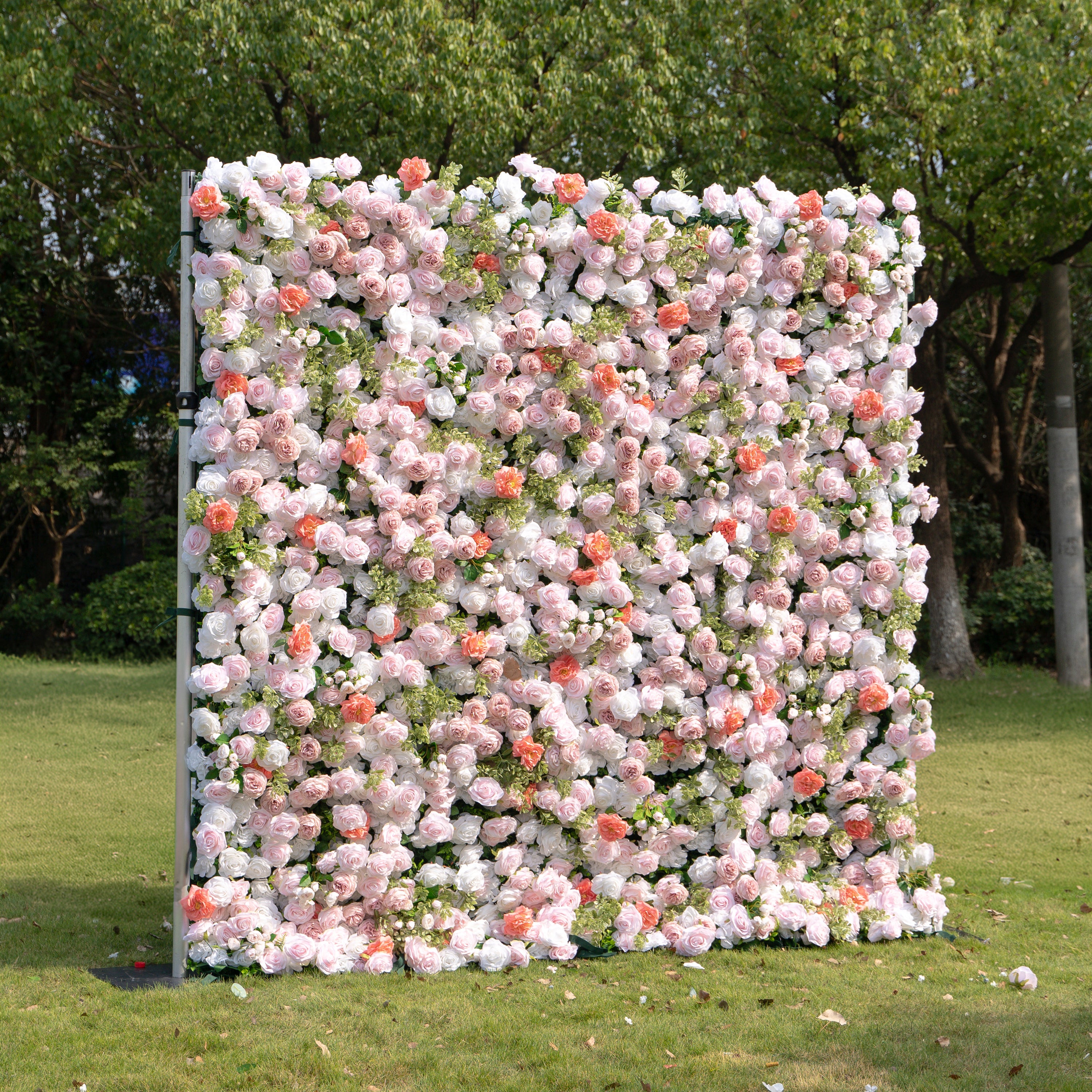 Kaisley:5D Fabric Artificial rolling up curtain flower wall
