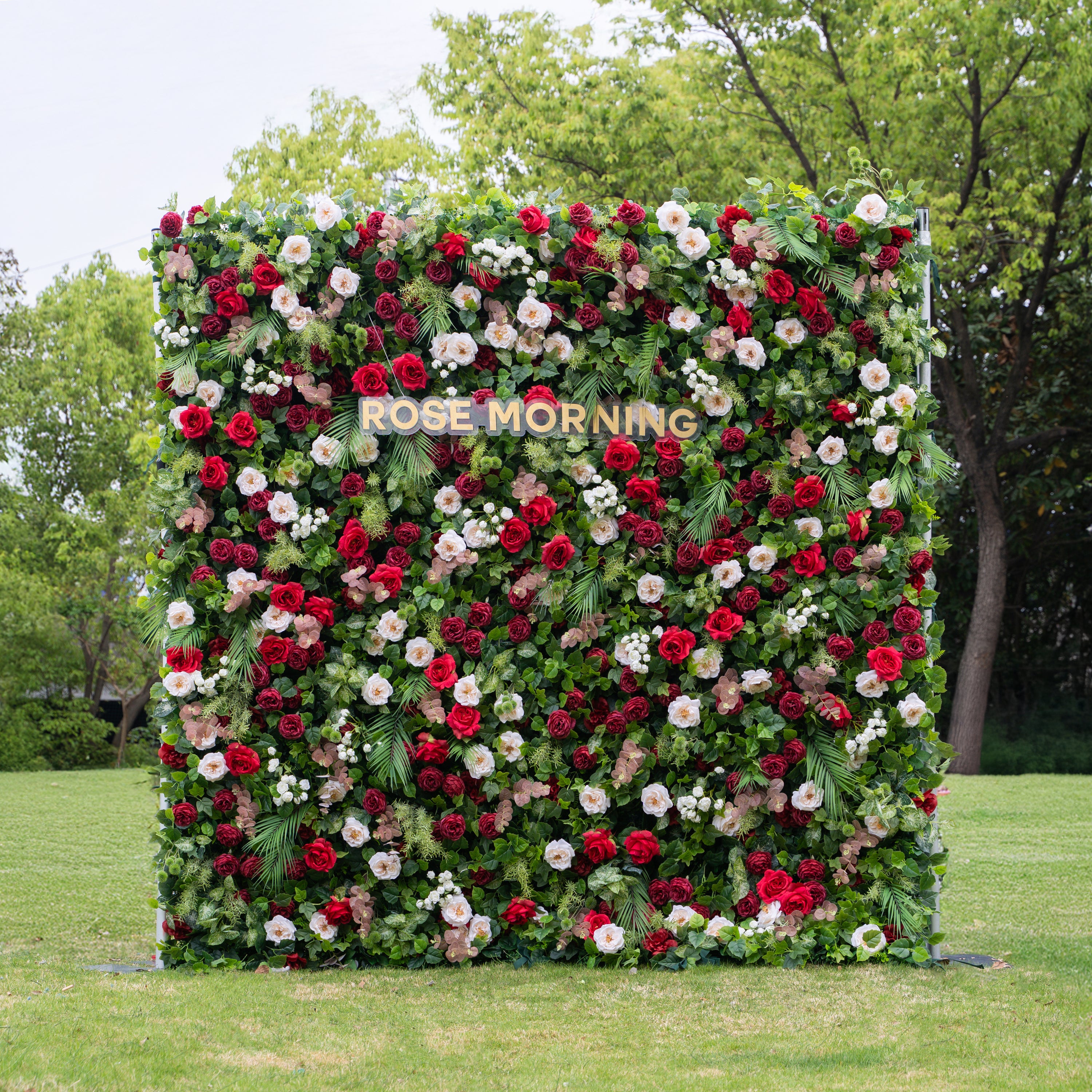 Katy:5D Fabric Artificial rolling up curtain flower wall
