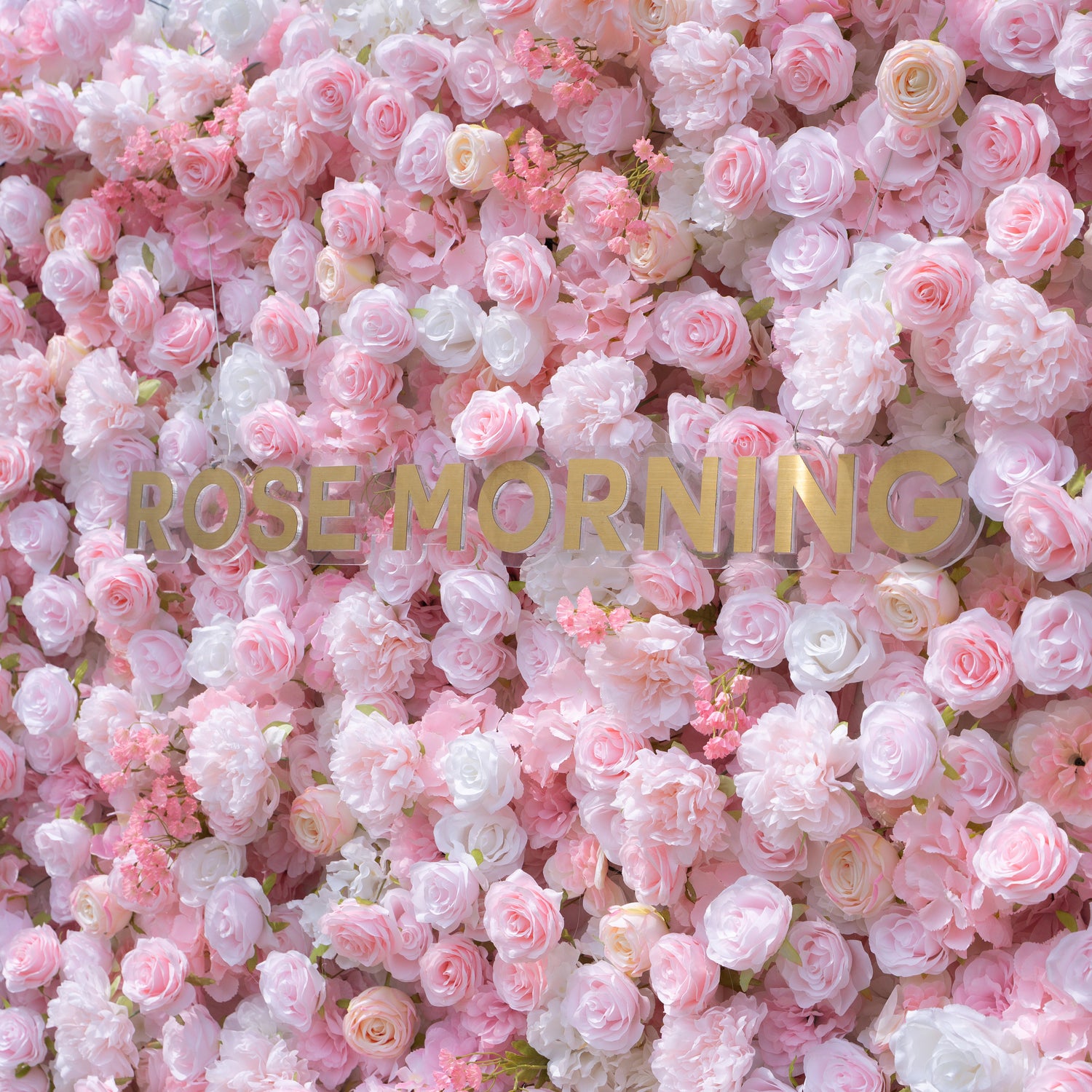 Kissing:5D Fabric Artificial rolling up curtain flower wall