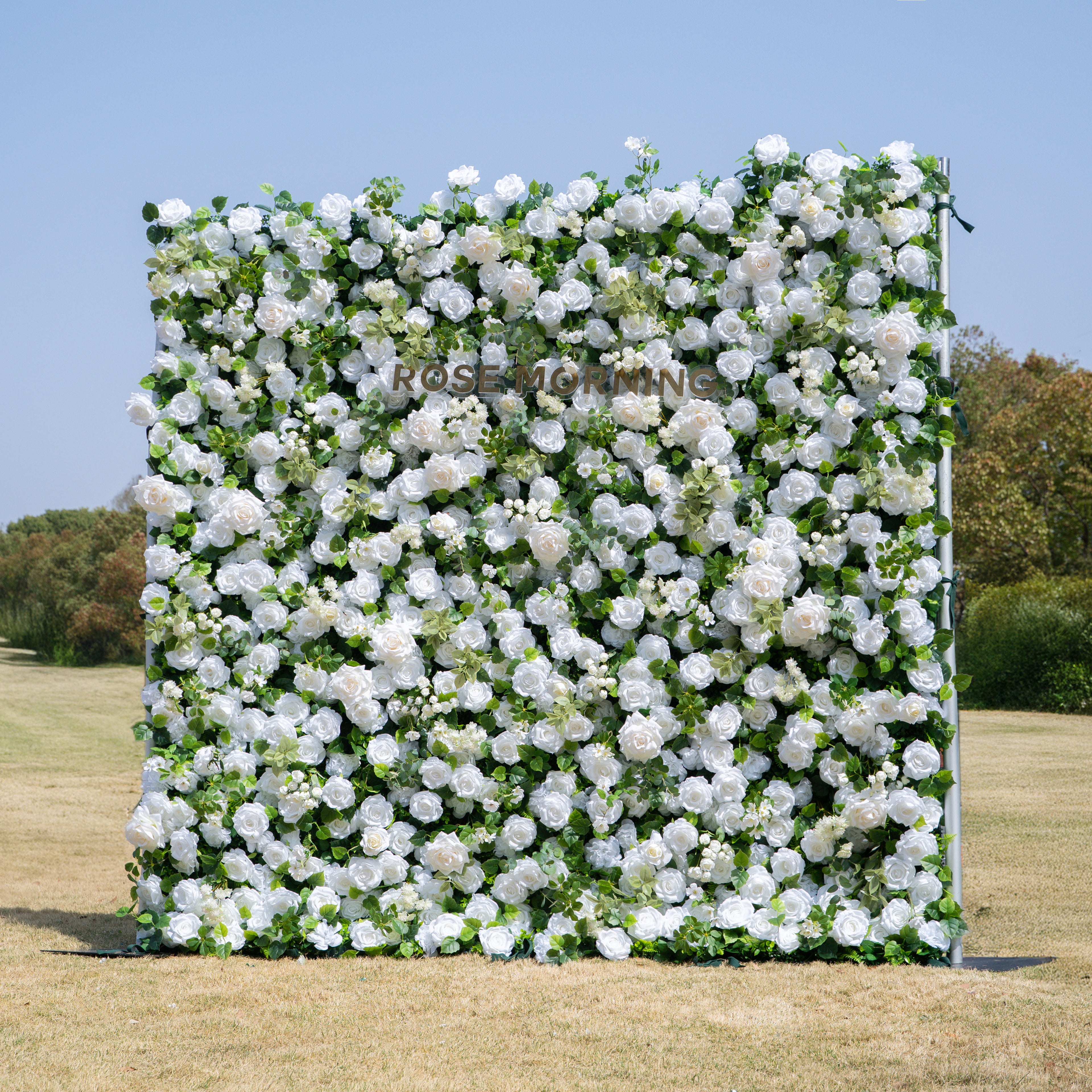Lala:3D Fabric Artificial rolling up curtain flower wall