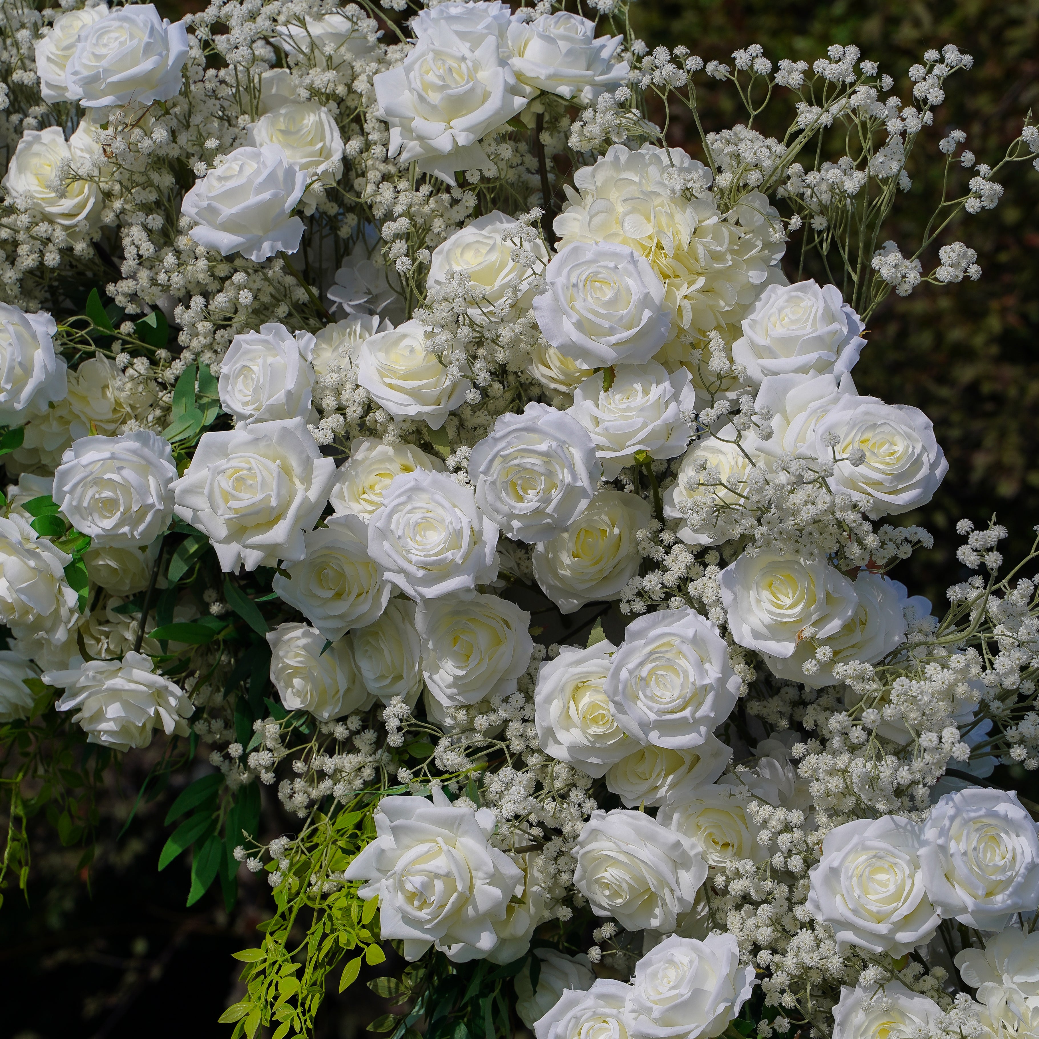 Layla:2023 New Wedding Party Background Floral Arch Decoration include Framet- R022 Rose Morning