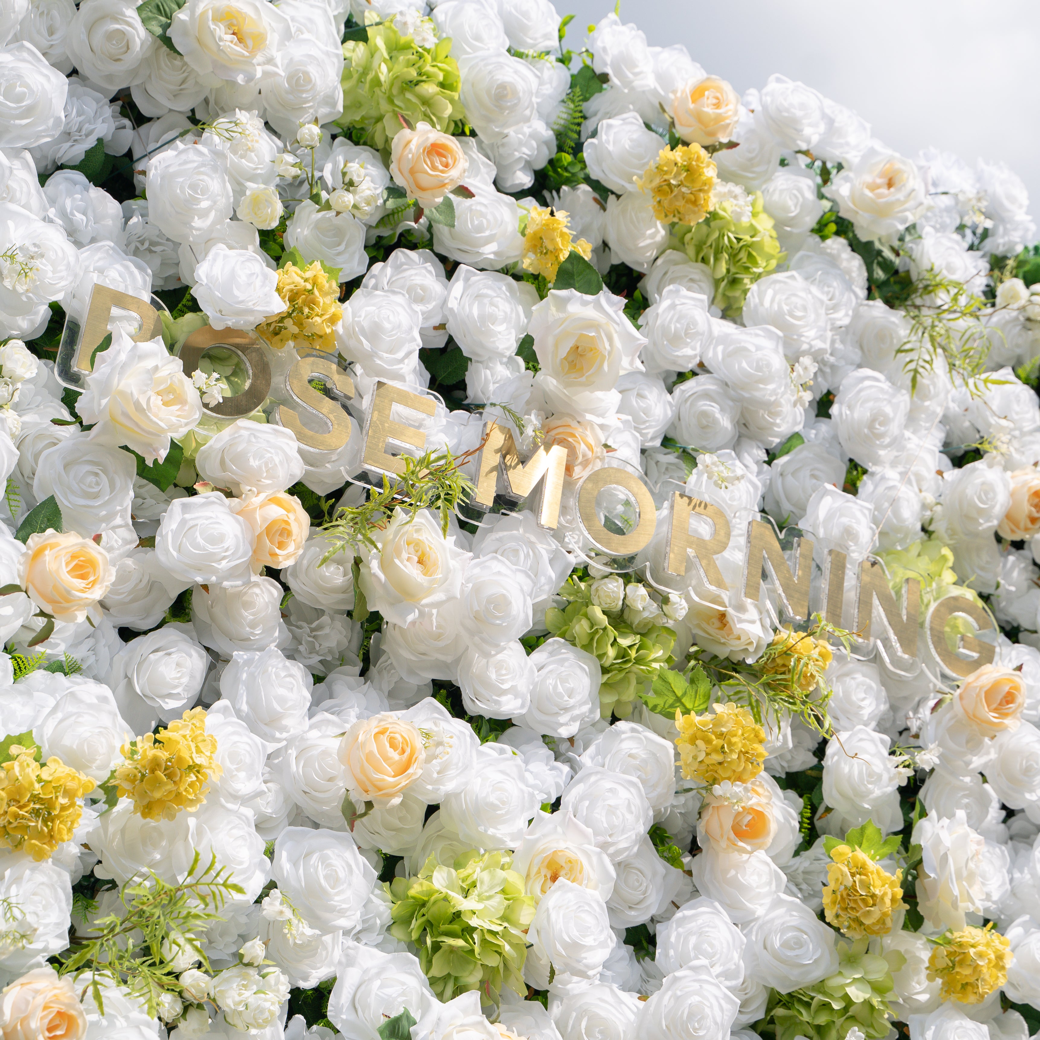Lesly:3D Fabric Artificial rolling up curtain flower wall