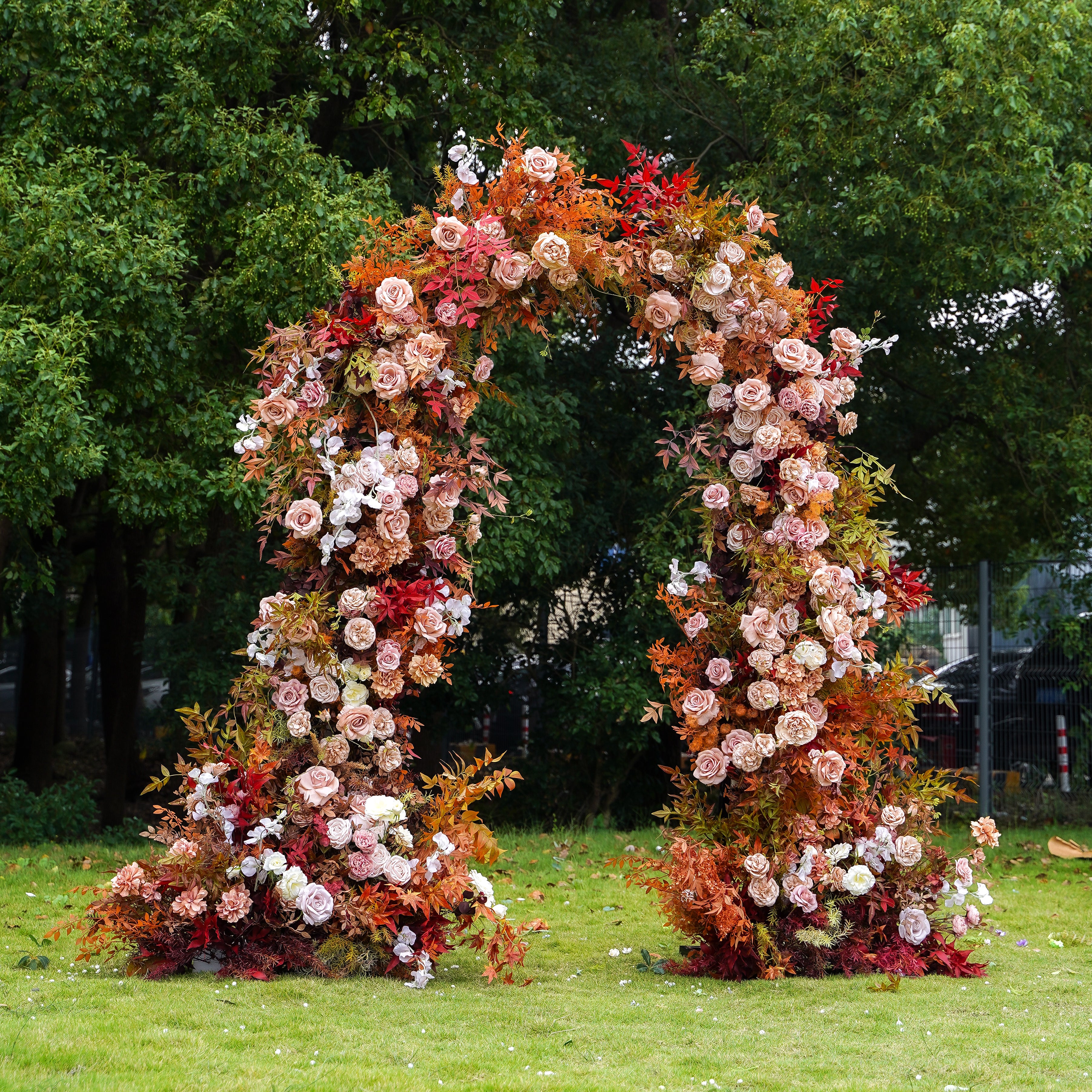 Liam 2023 New Wedding Party Background Floral Arch Decoration Rose Morning