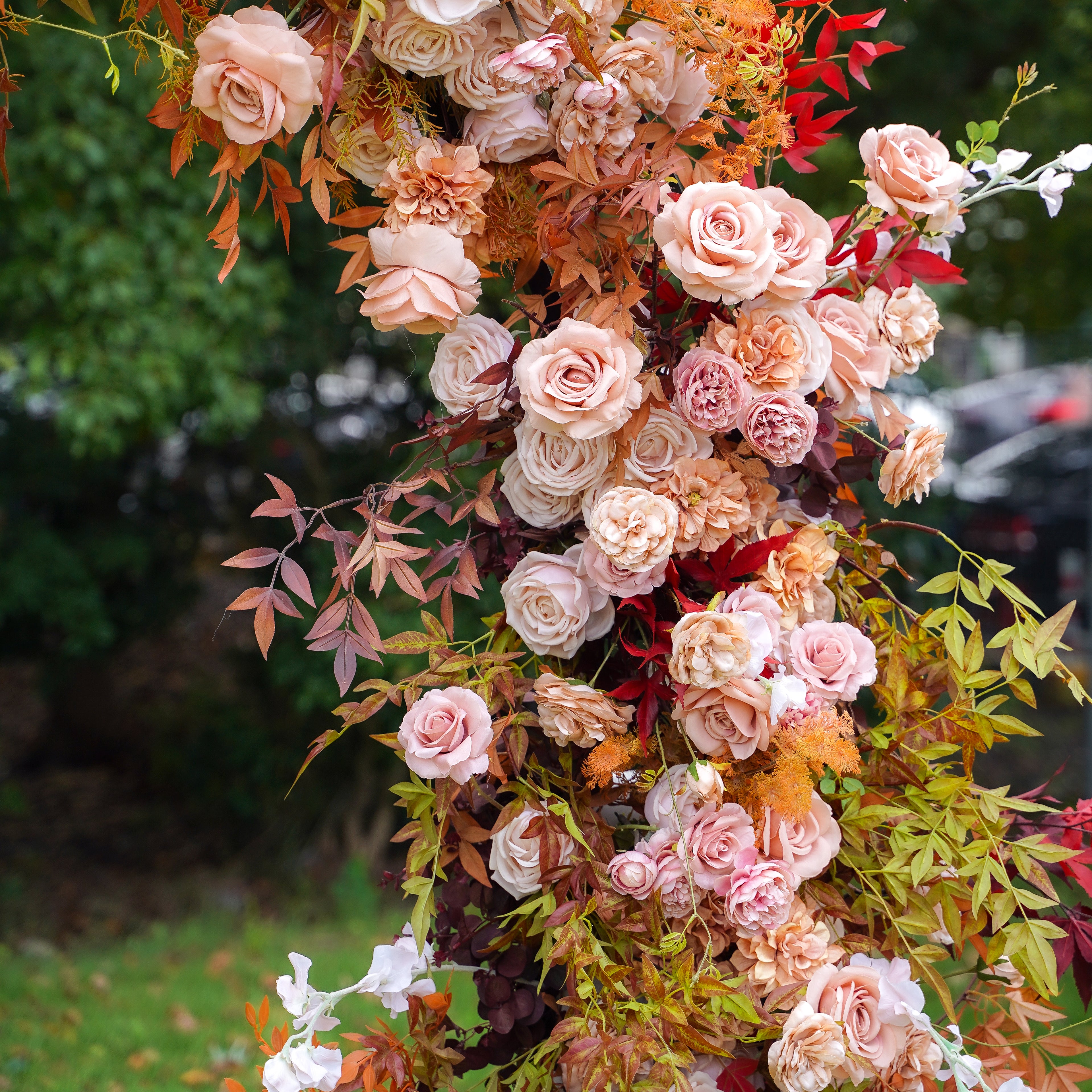 Liam 2023 New Wedding Party Background Floral Arch Decoration Rose Morning