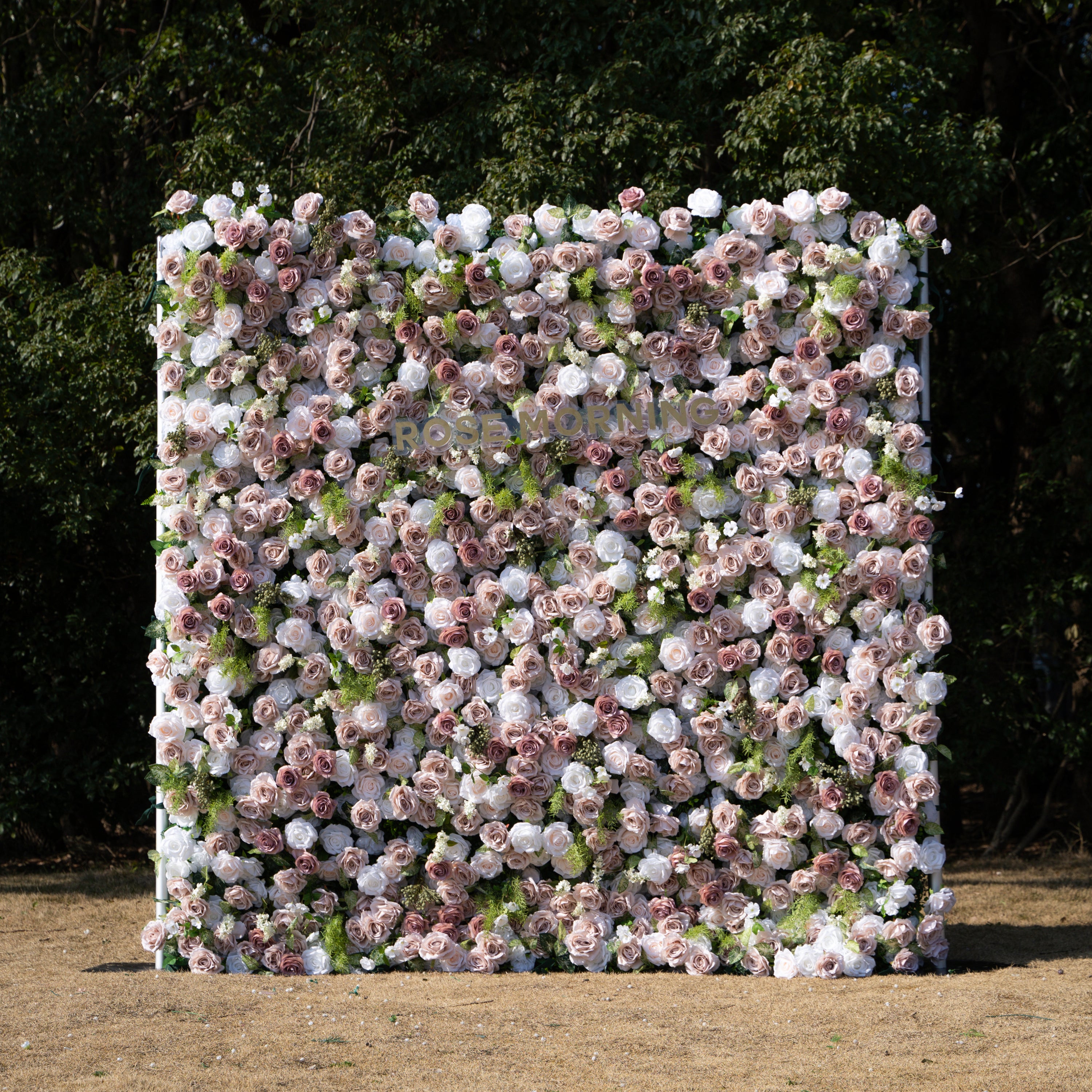 Loredana:5D Fabric Artificial rolling up curtain flower wall