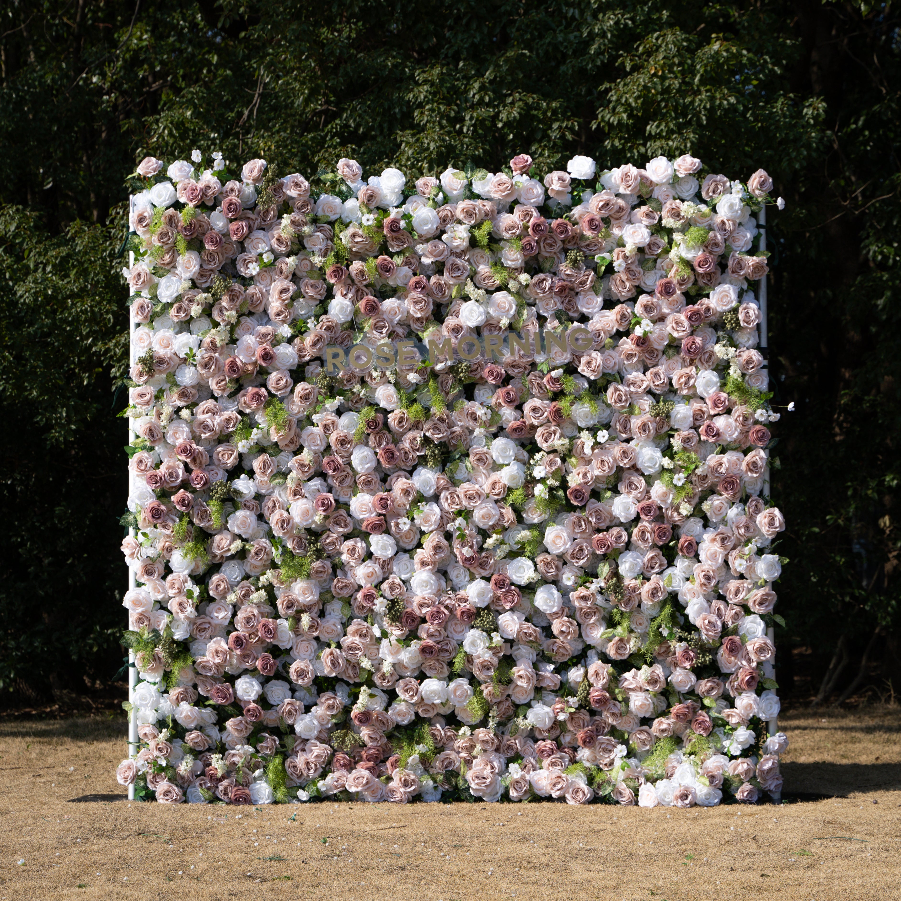 Loredana:5D Fabric Artificial rolling up curtain flower wall
