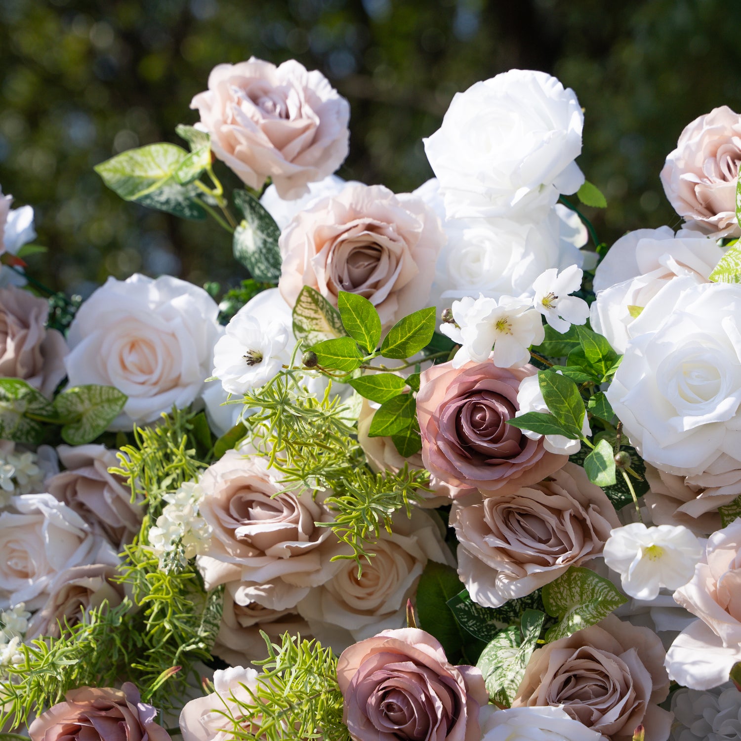 Loredana:5D Fabric Artificial rolling up curtain flower wall