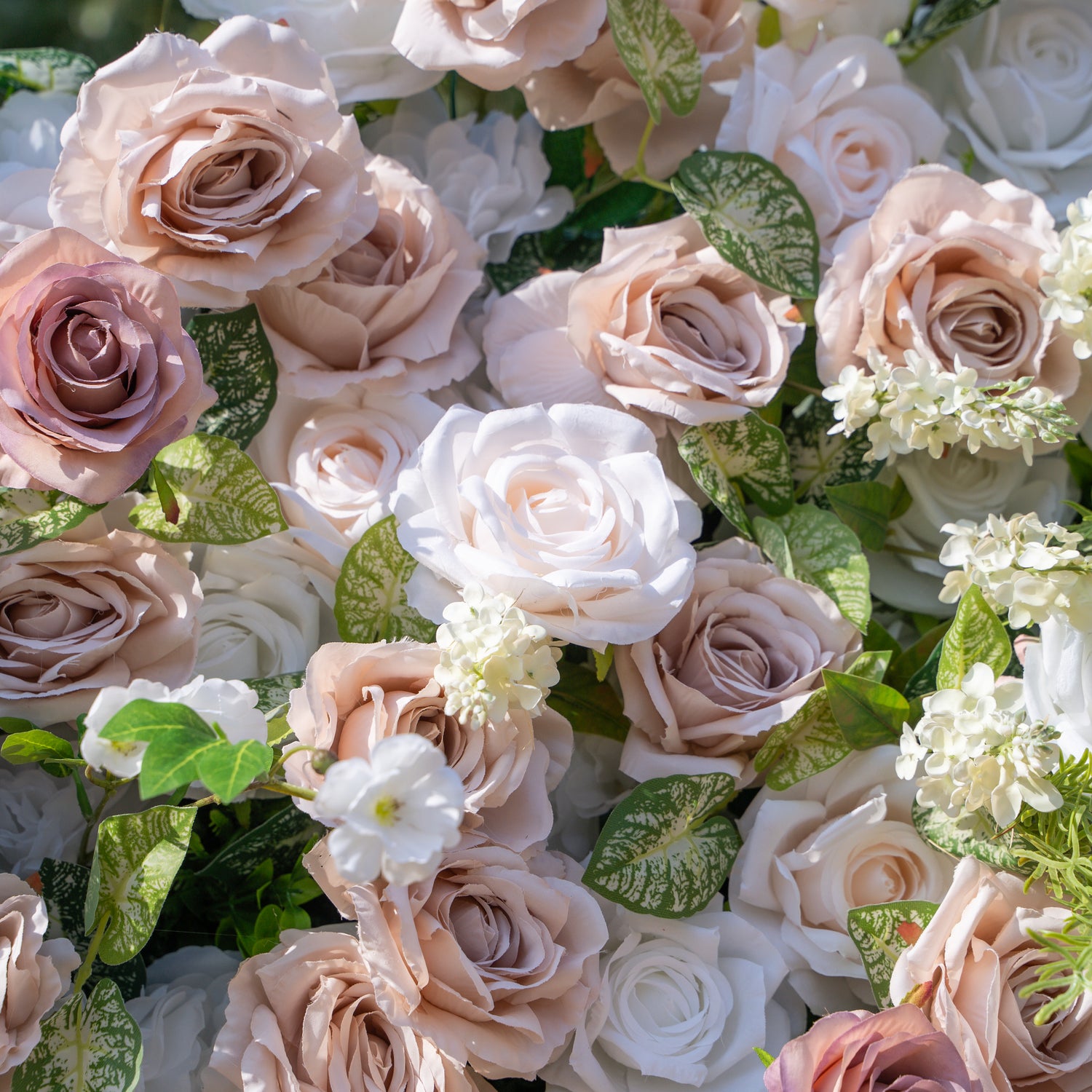 Loredana:5D Fabric Artificial rolling up curtain flower wall