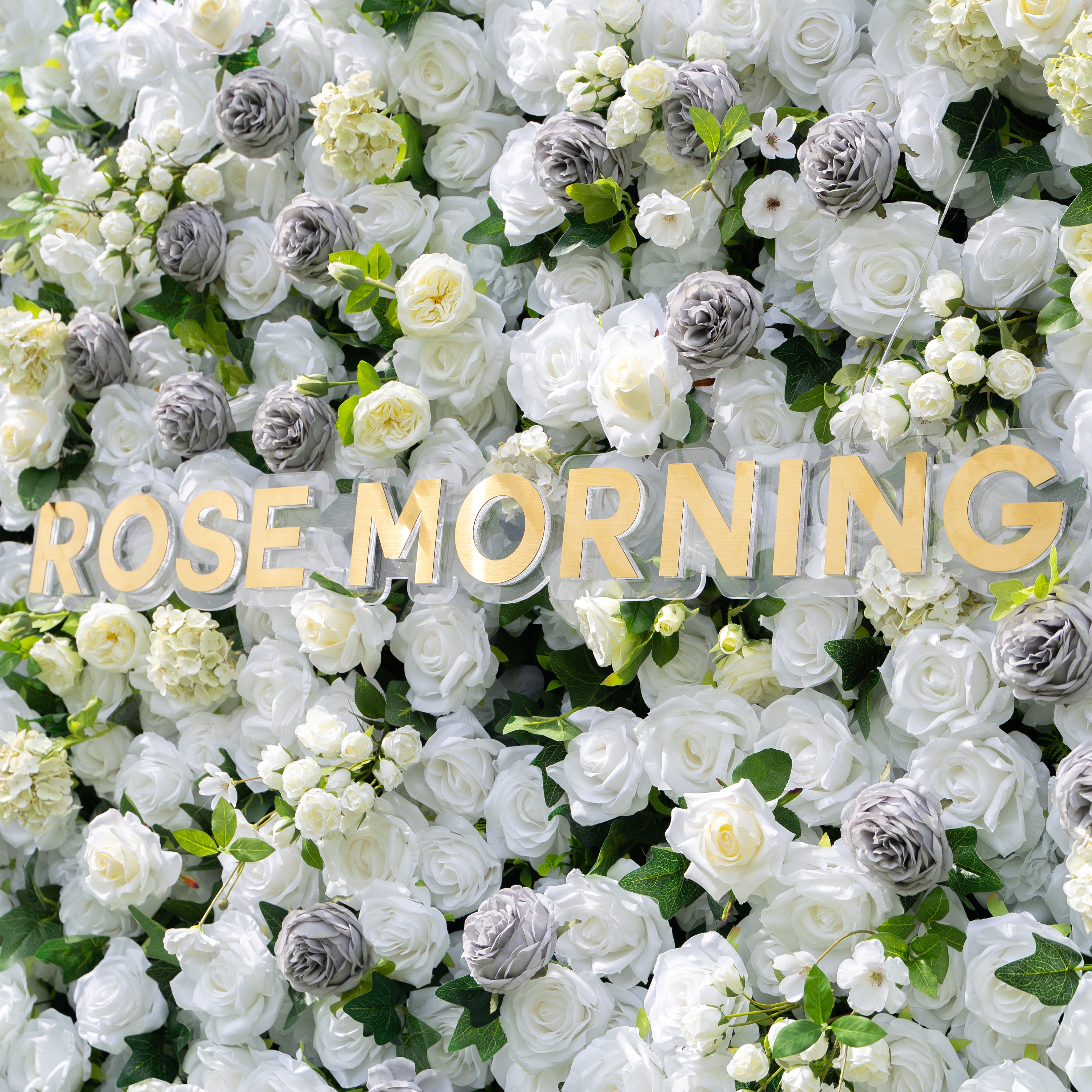 Louise:4D Fabric Artificial rolling up curtain flower wall