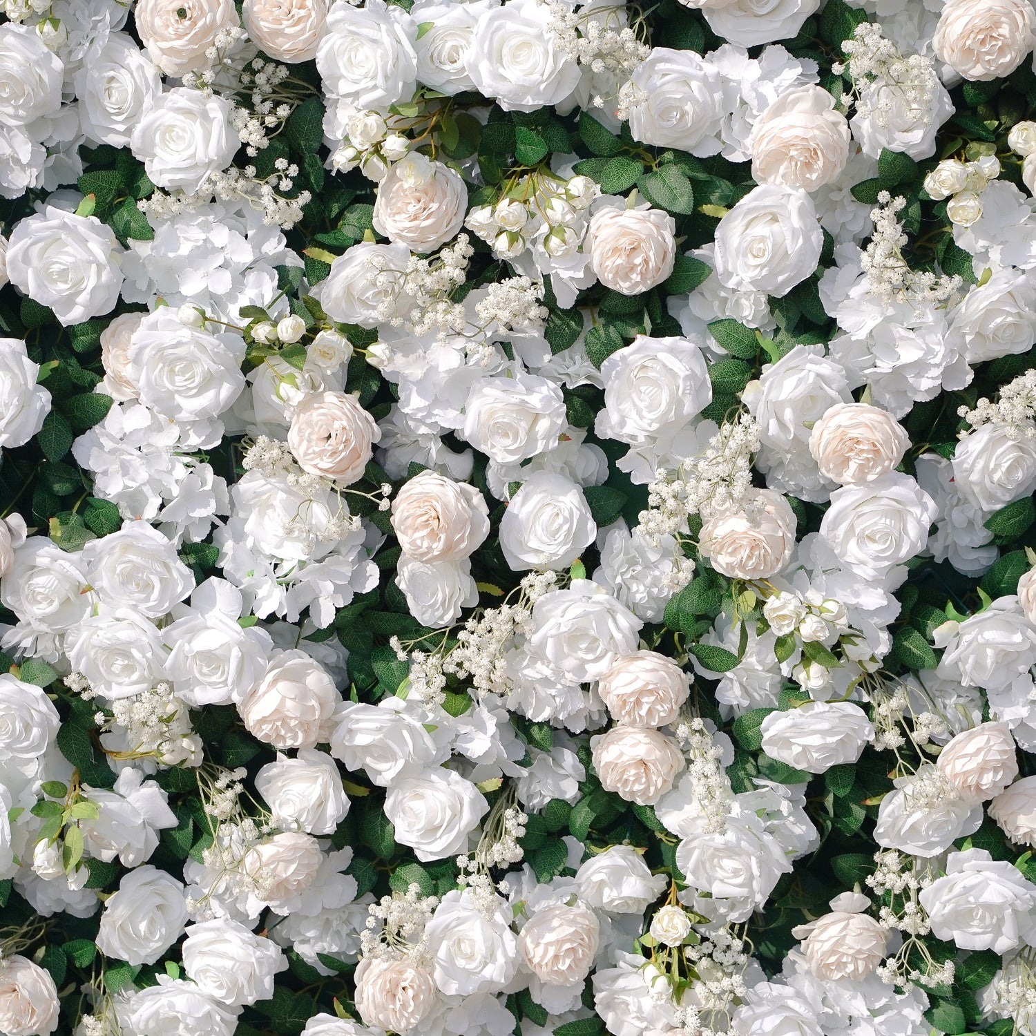 Love: Fabric Artificial zip up curtain flower wall 8ft*8ft Rose Morning