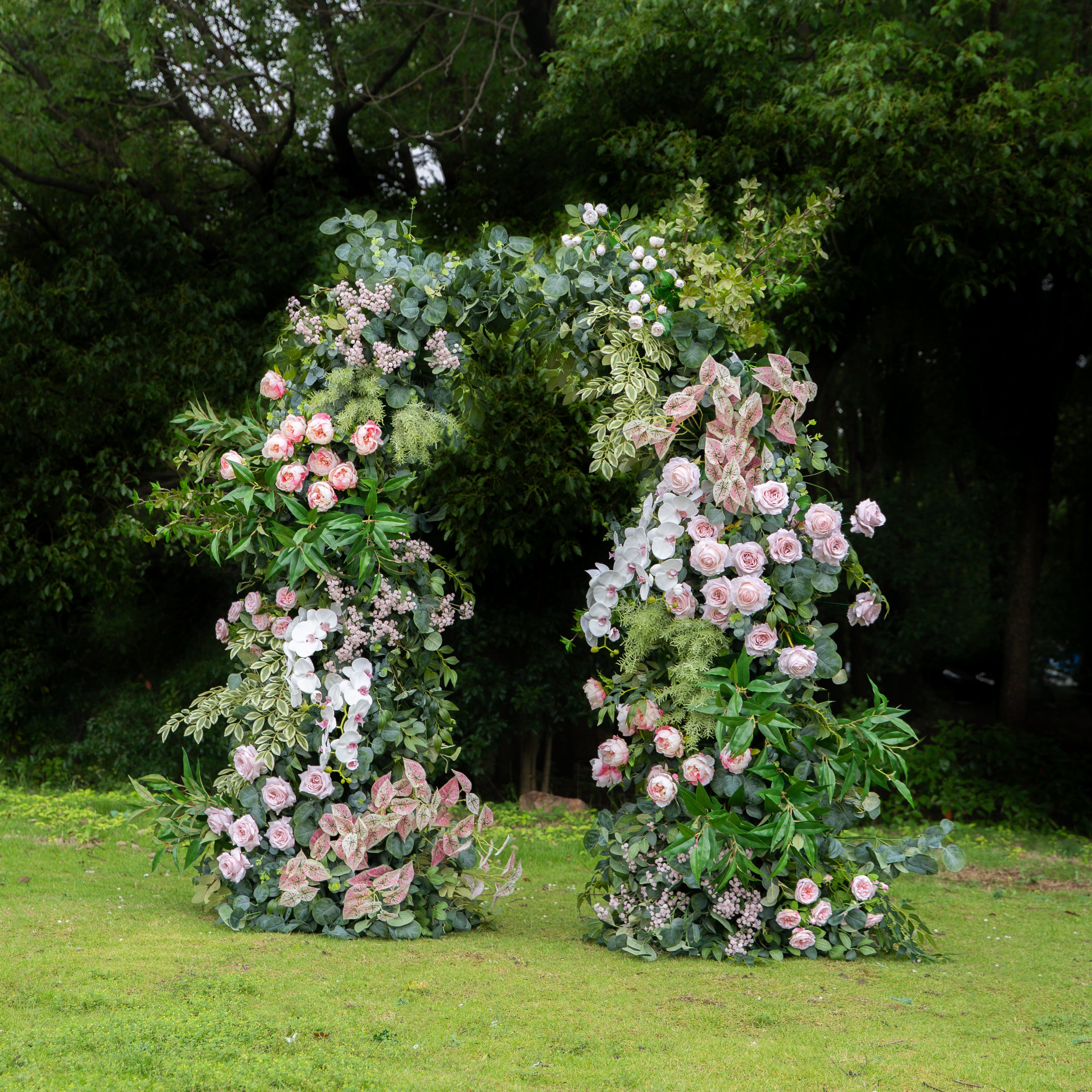 Lovingly:Wedding Party Background Floral Arch Decoration (Including Frame)