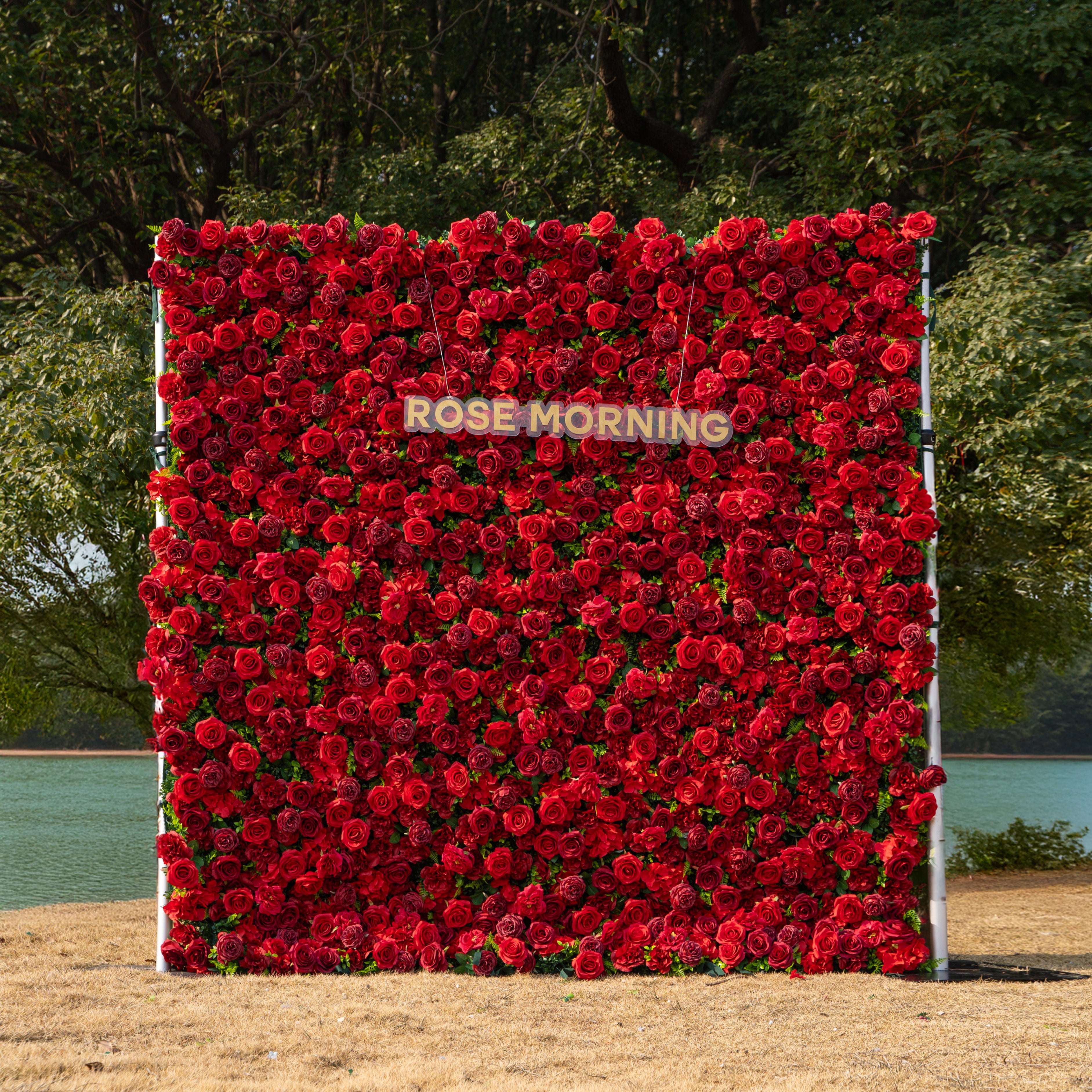 Luna 3D Layered Flower Wall - Luxury Silk Rolling Backdrop