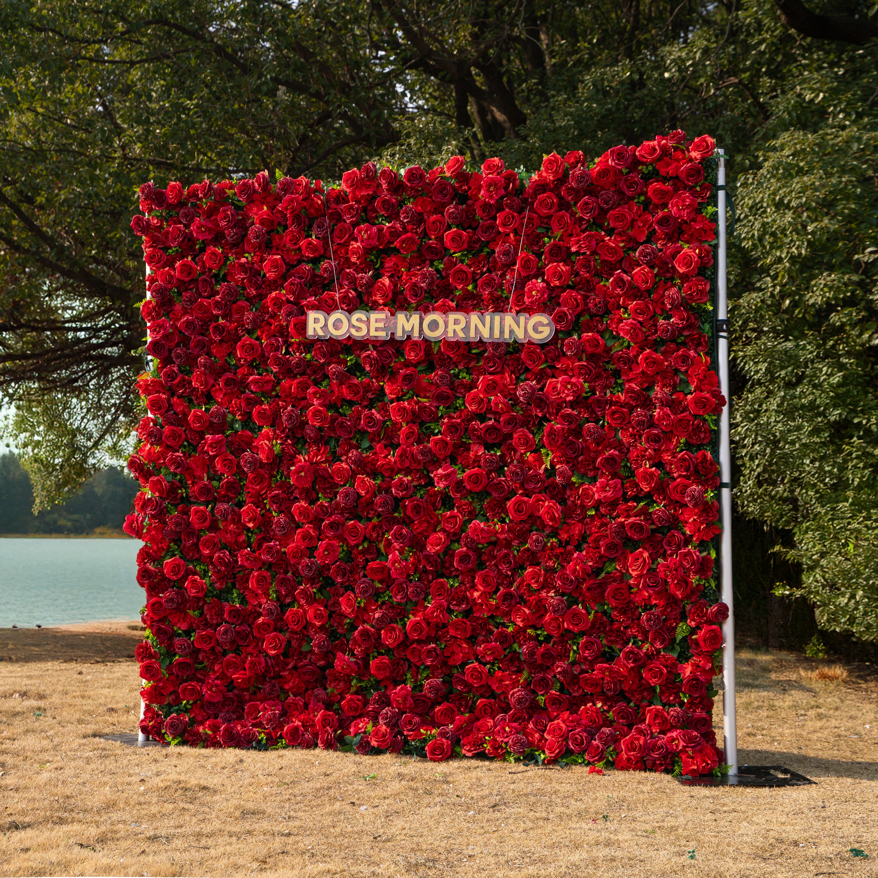 Luna 3D Layered Flower Wall - Luxury Silk Rolling Backdrop