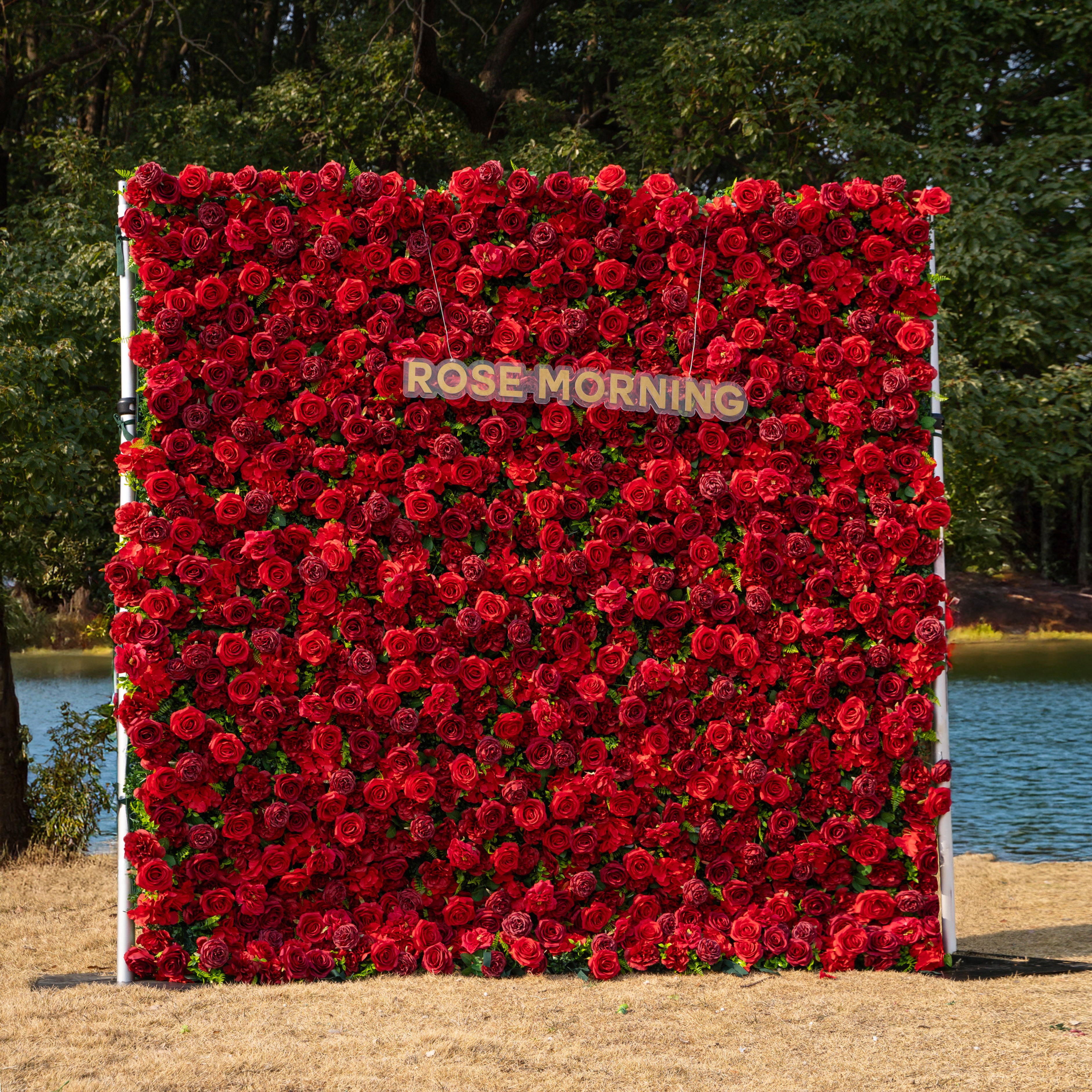 Luna 3D Layered Flower Wall - Luxury Silk Rolling Backdrop