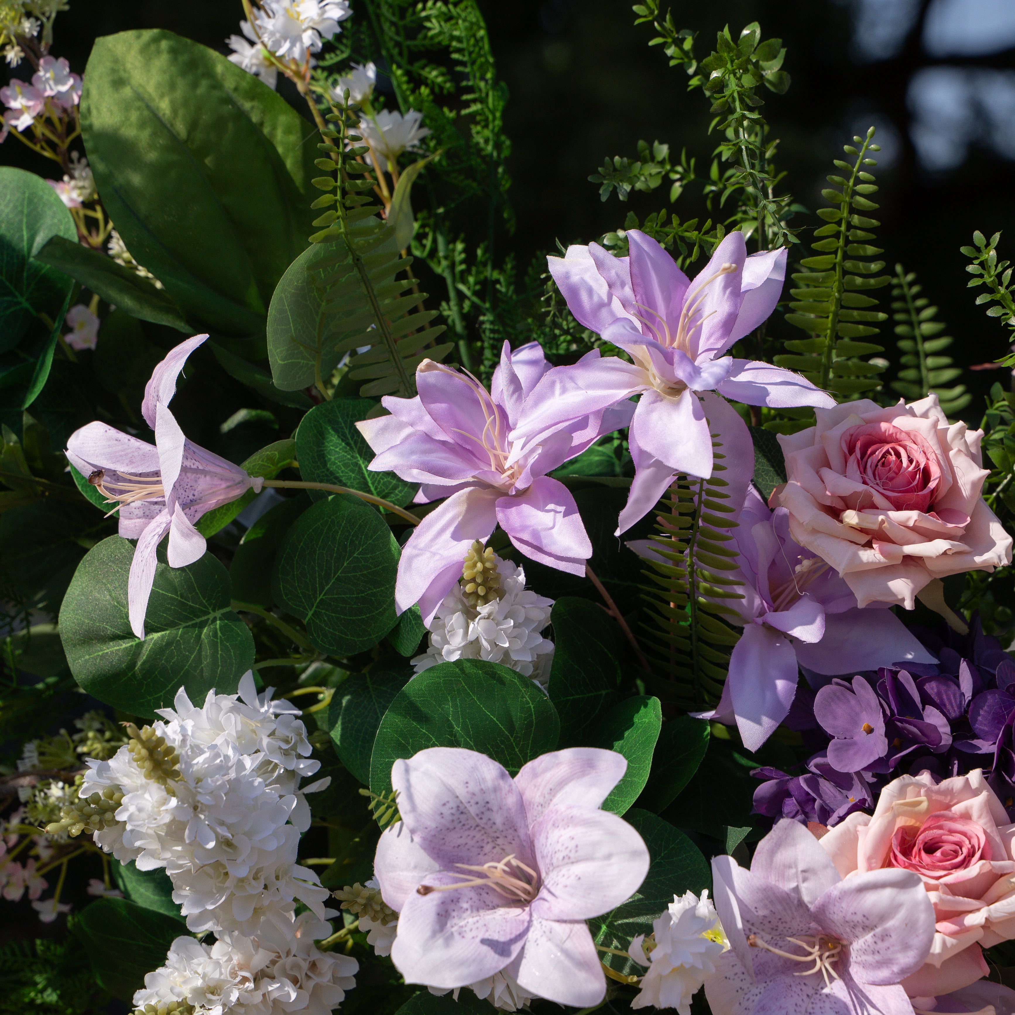 Lym: Wedding Party Background Floral Arch Decoration (Including Frame)