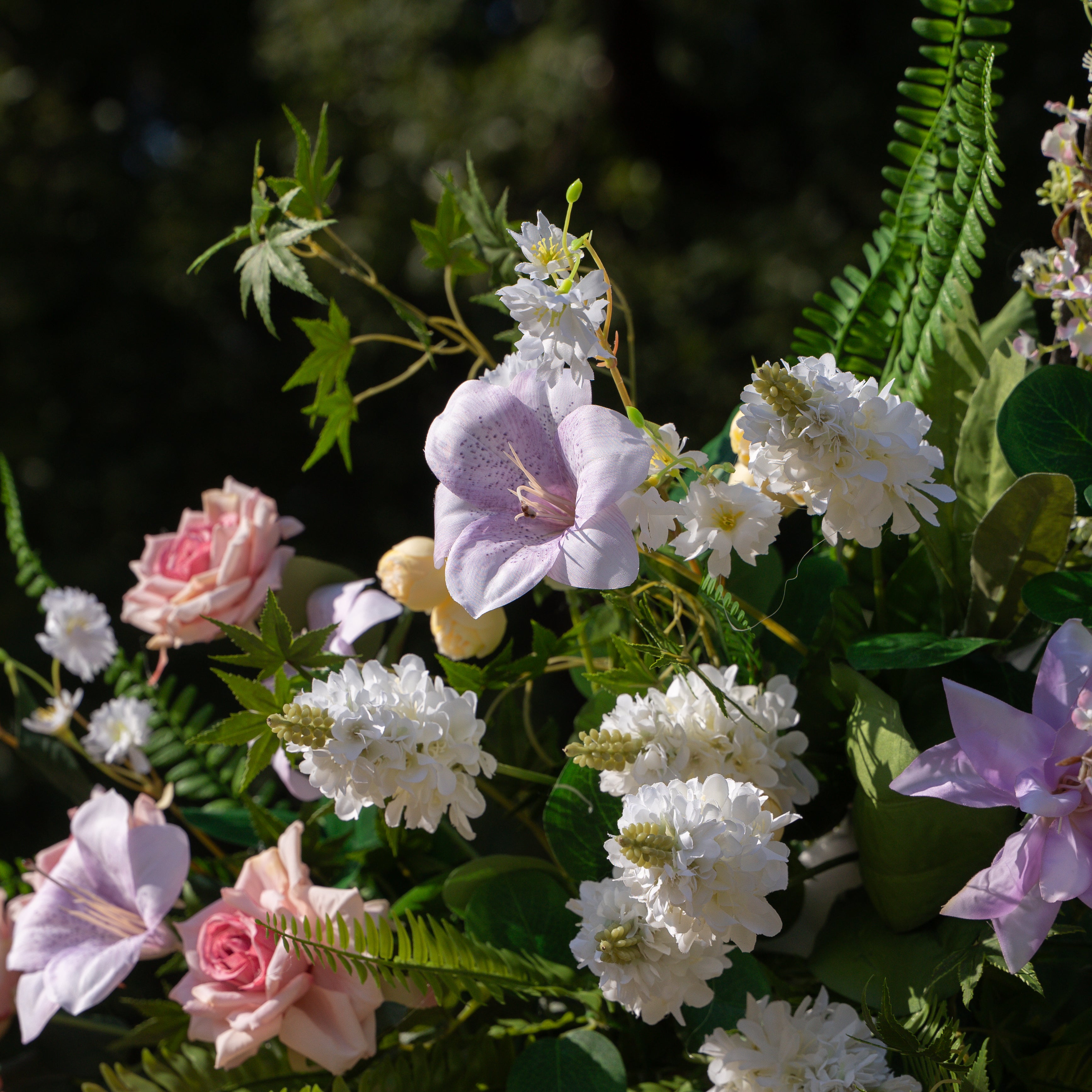 Lym: Wedding Party Background Floral Arch Decoration (Including Frame)