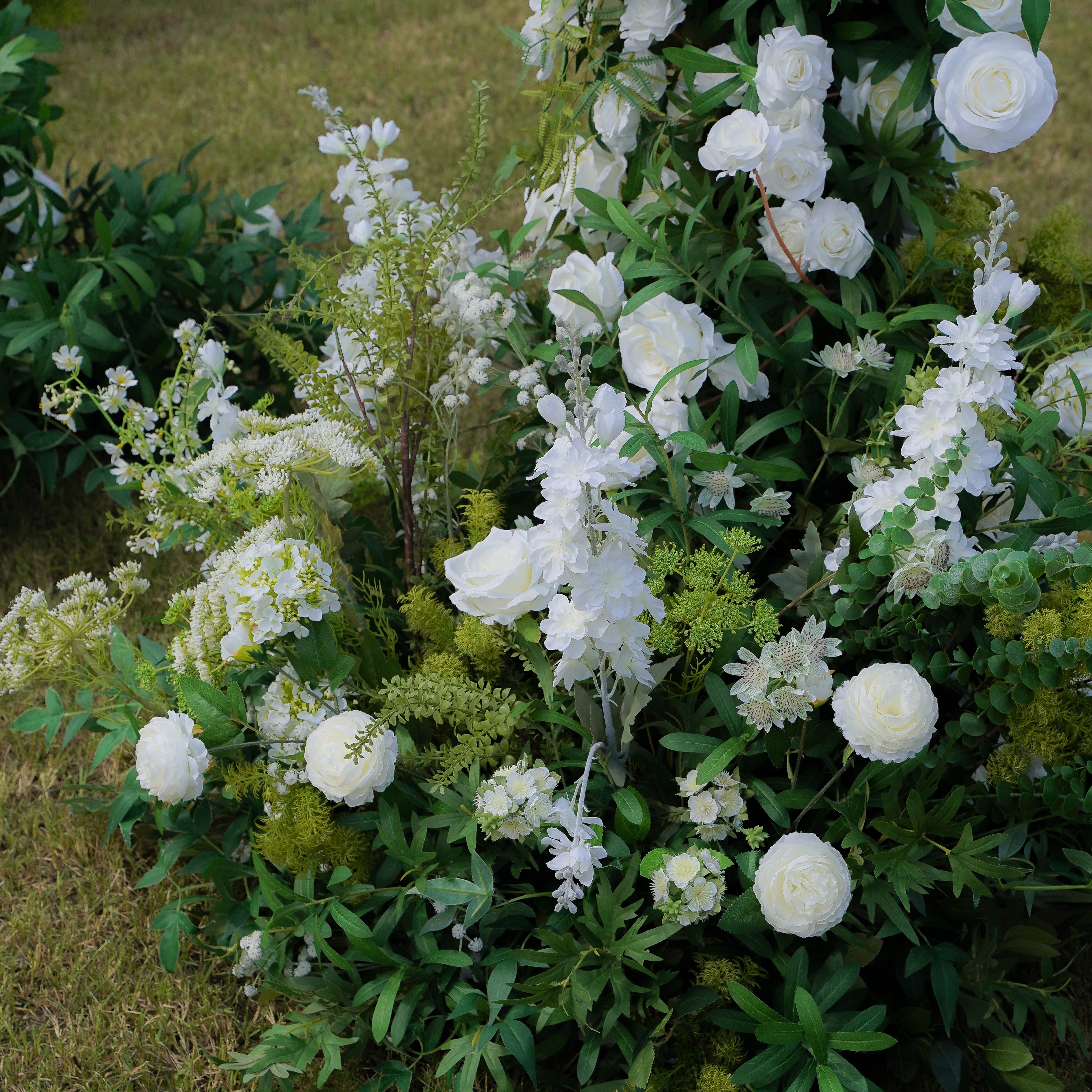 Mandy:2023 New Wedding Party Background Floral Arch Decoration Including Frame -R984 Rose Morning