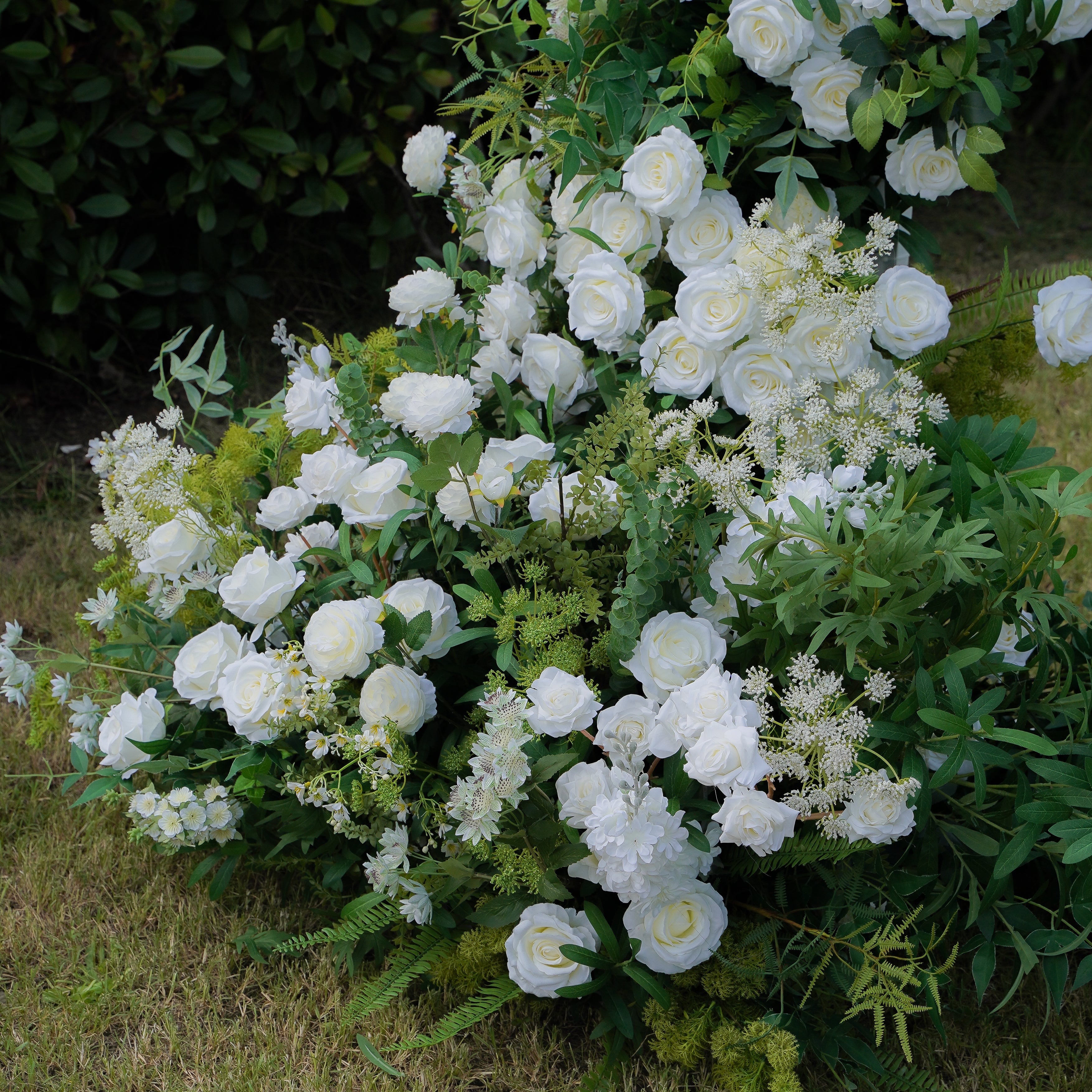 Mandy:2023 New Wedding Party Background Floral Arch Decoration Including Frame -R984 Rose Morning