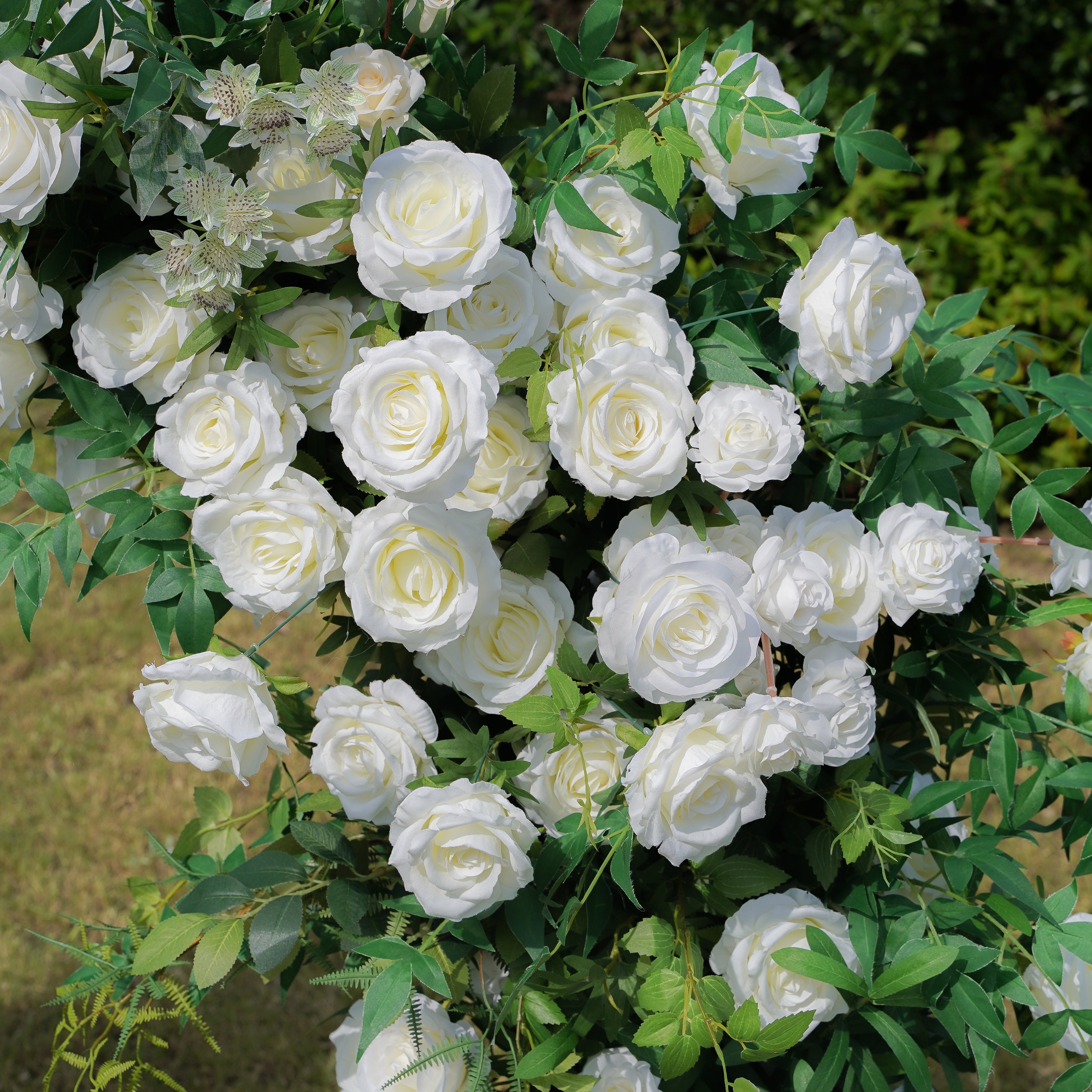 Mandy:2023 New Wedding Party Background Floral Arch Decoration Including Frame -R984 Rose Morning