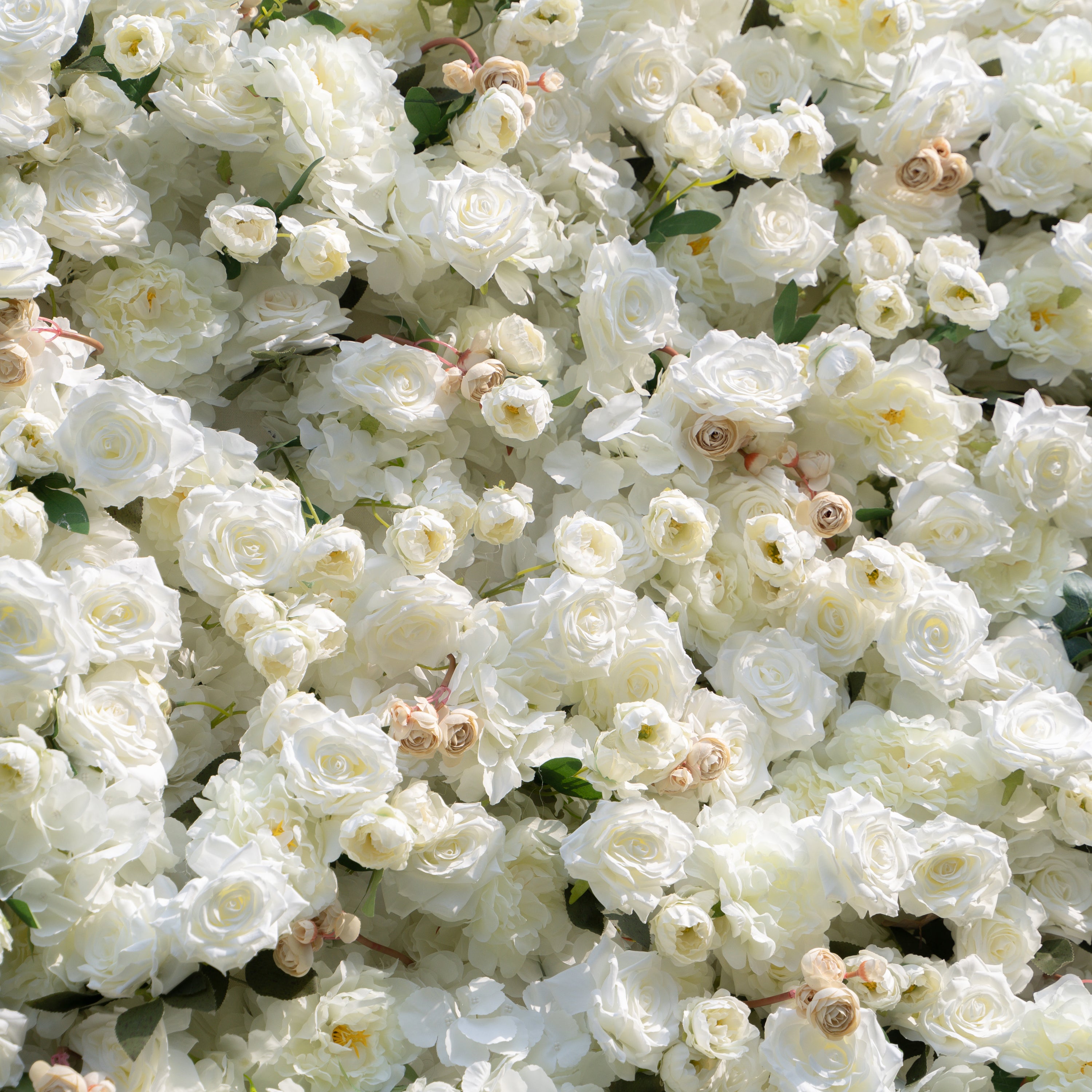Marainne:5D Fabric Artificial rolling up curtain flower wall