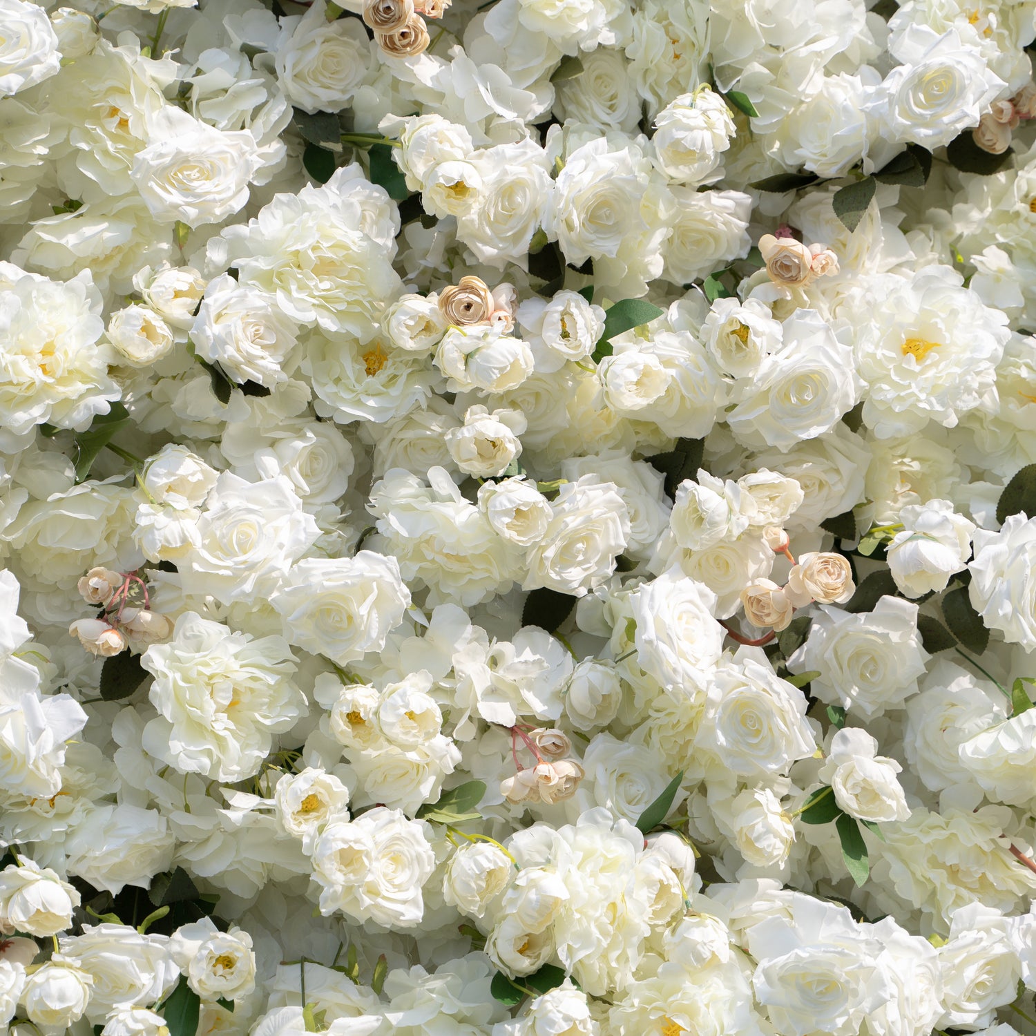 Marainne:5D Fabric Artificial rolling up curtain flower wall